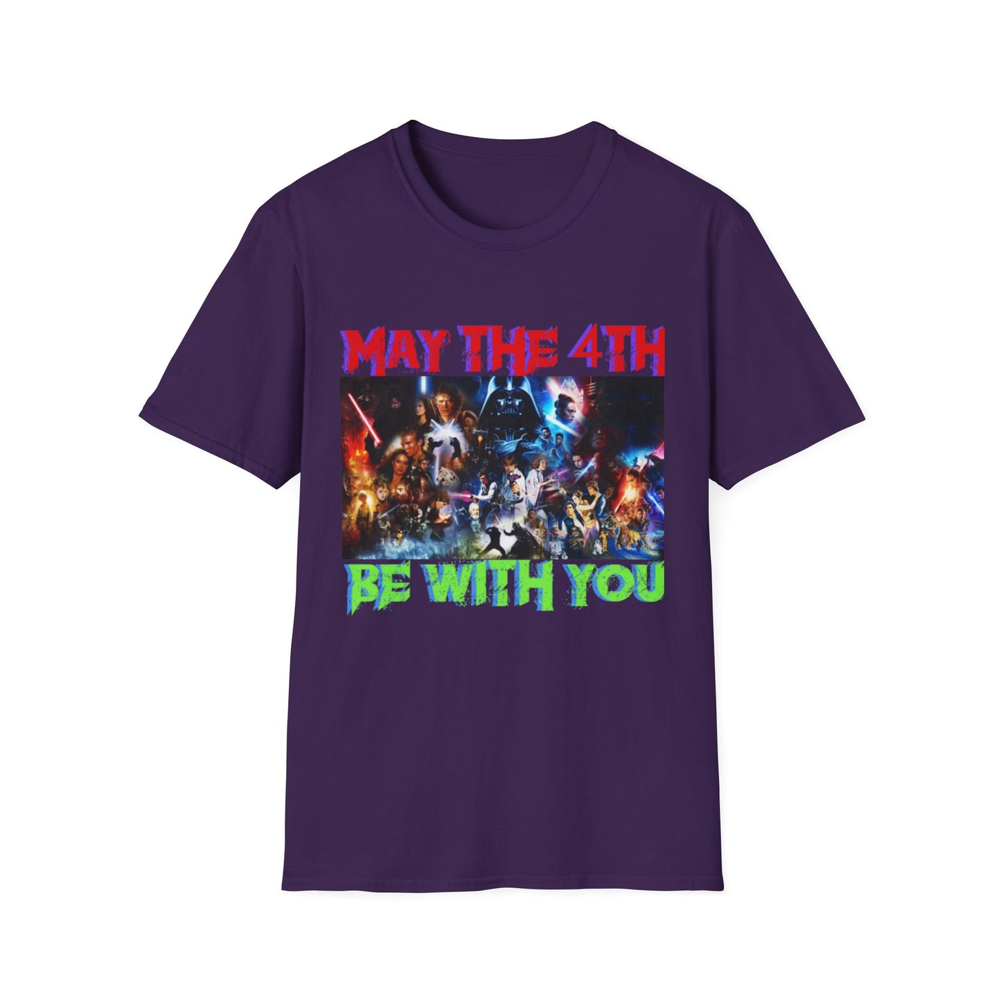Unisex Softstyle T-Shirt - "May the 4th Be With You" Star Wars Tee for Fans
