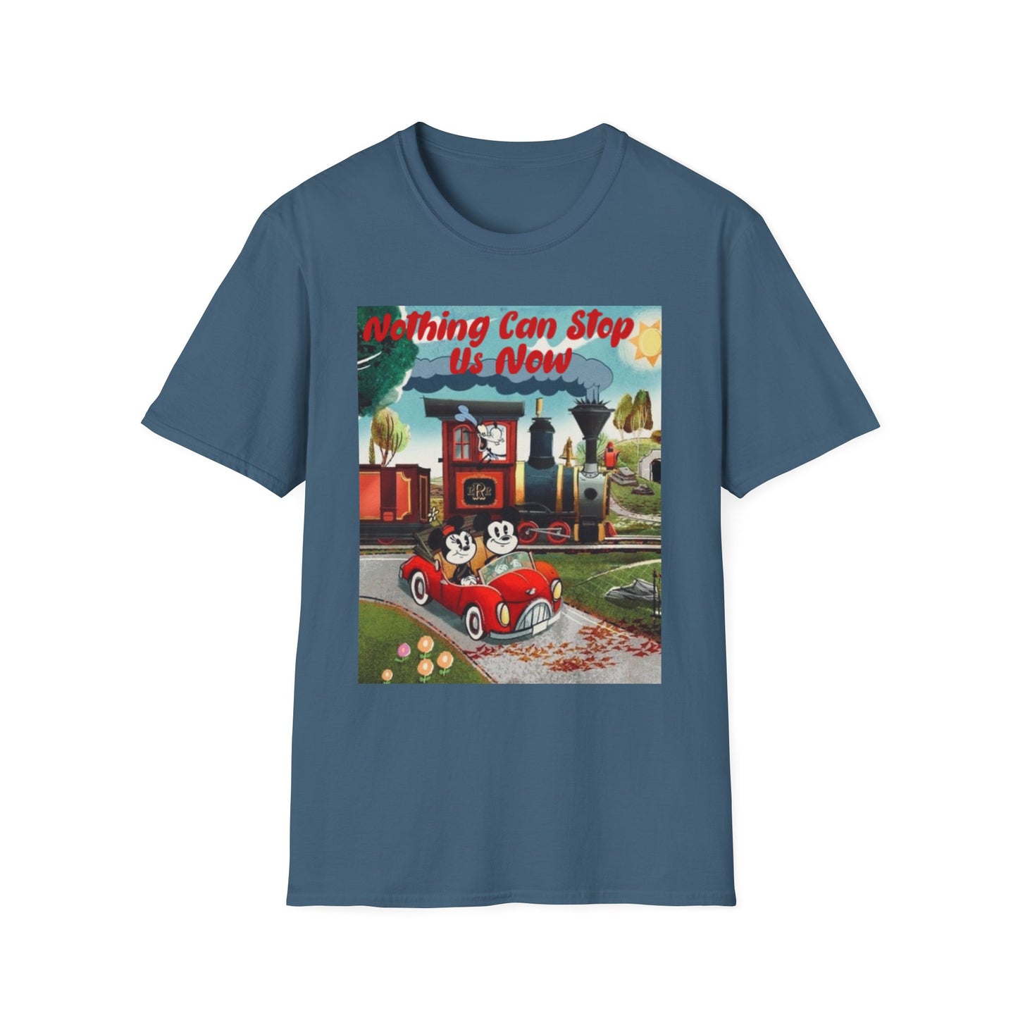 Vintage Mickey's Railroad Unisex T-Shirt, Retro Disney Tee, Classic Mickey Mouse Shirt, Softstyle Disney Top, Disneyland Merchandise