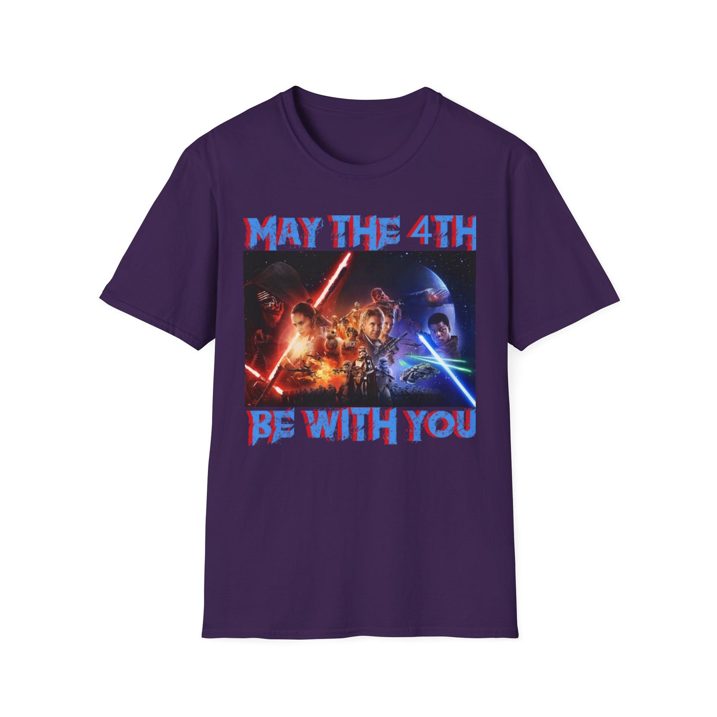 Unisex Softstyle T-Shirt - "May the 4th Be With You" Star Wars Tee for Fans