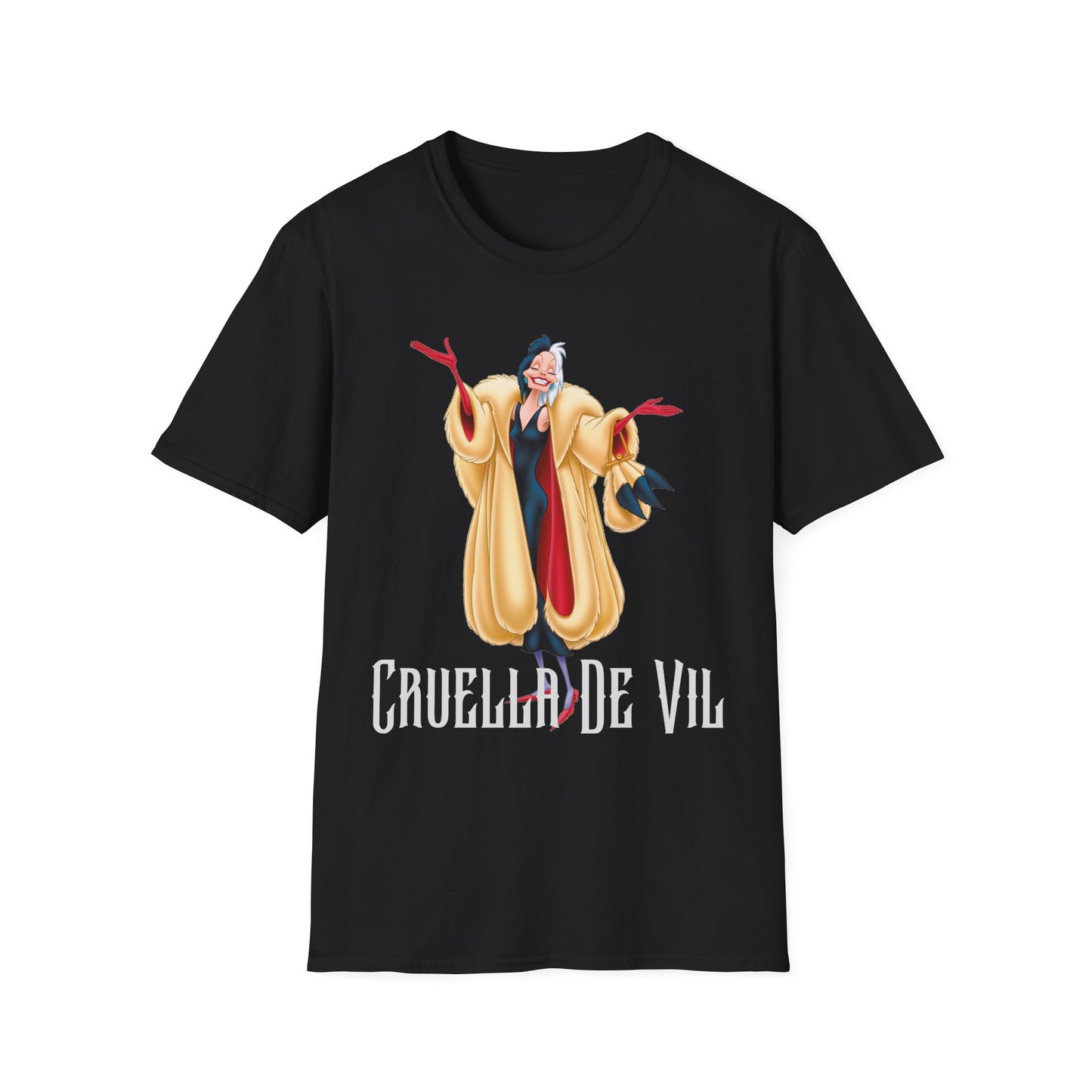 Cruella De Vil Graphic Unisex T-Shirt - Stylish Disney Fan Apparel
