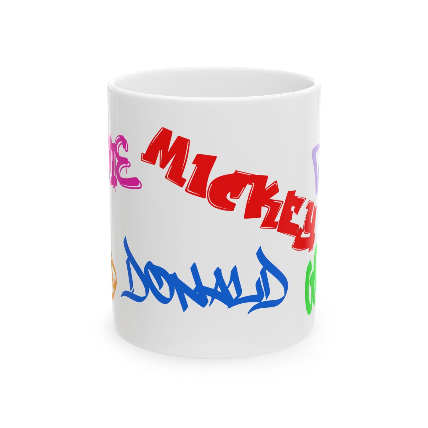 Colorful Cartoon Character Ceramic Mug - 11oz & 15oz