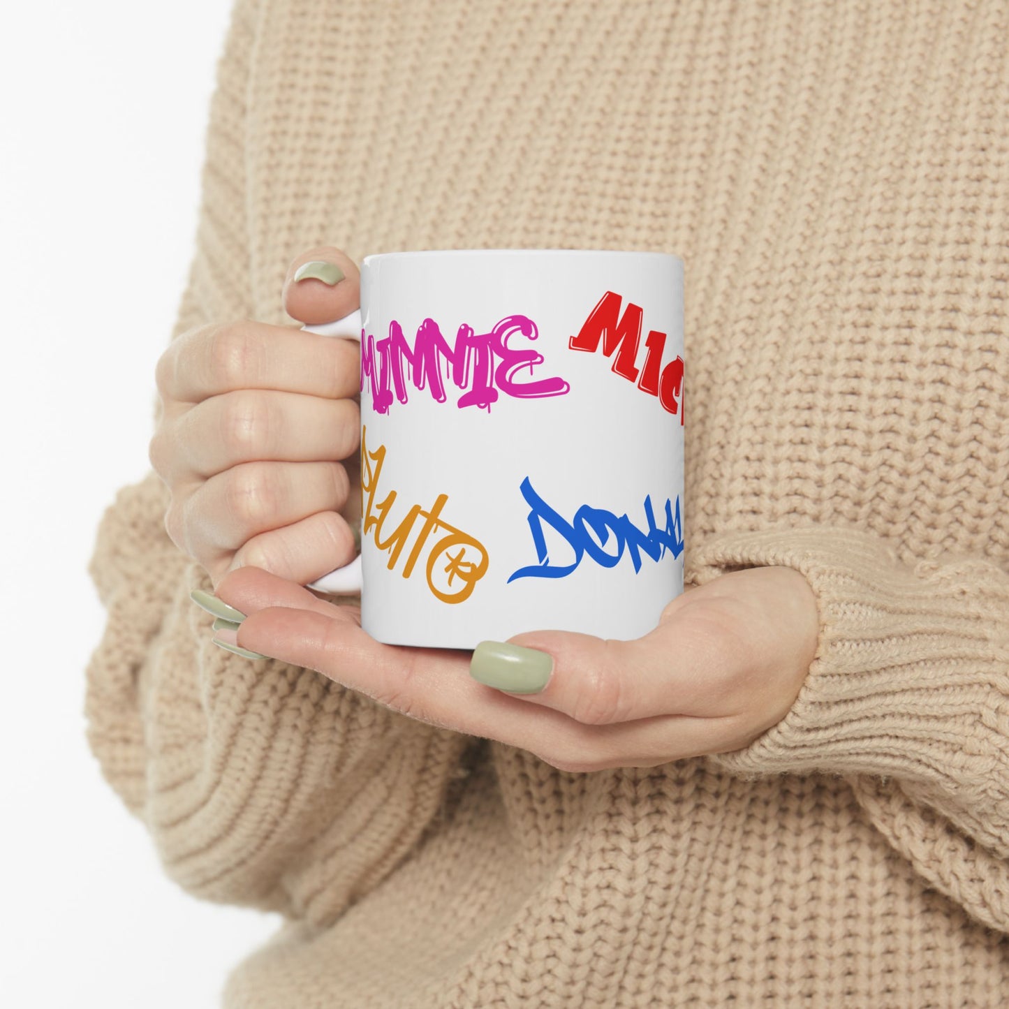 Colorful Cartoon Character Ceramic Mug - 11oz & 15oz