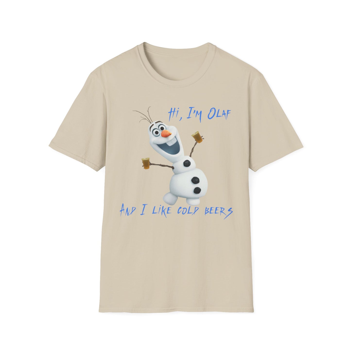 Fun Olaf Beer Unisex T-Shirt - Perfect for Parties and Summer Celebrations