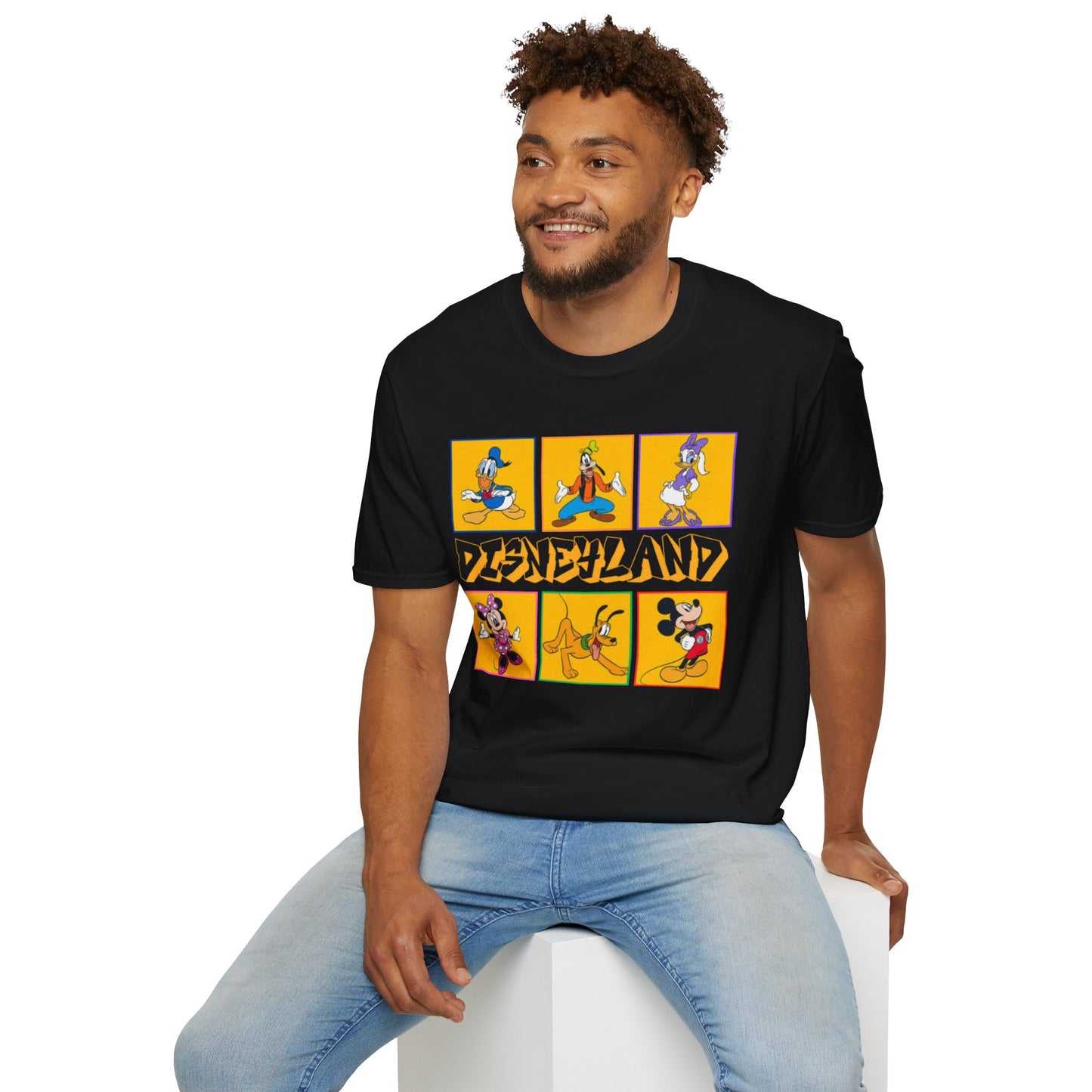 Disneyland Punk T-Shirt, Mickey and Friends Tee, Unisex Softstyle Top, Disney Shirt, Alternative Style Clothing