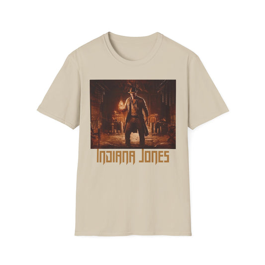 Indiana Jones Unisex Softstyle T-Shirt - Adventure Graphic Tee Disney