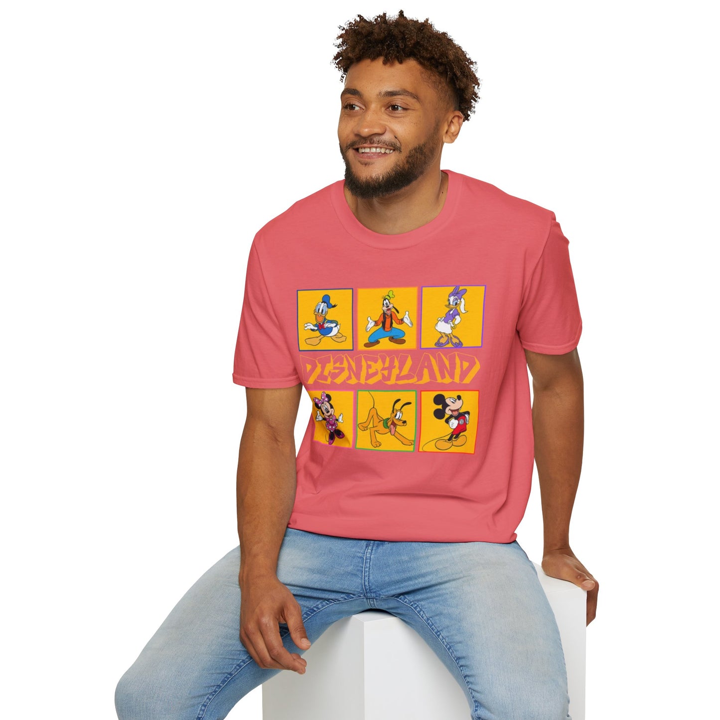 Disneyland Punk T-Shirt, Mickey and Friends Tee, Unisex Softstyle Top, Disney Shirt, Alternative Style Clothing