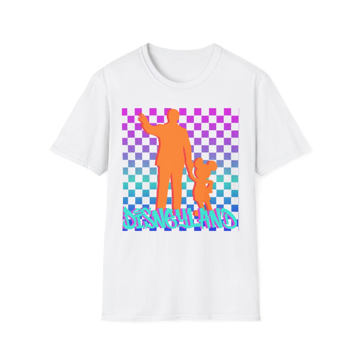 Disneyland Skater T-Shirt with Walt Disney and Mickey Mouse Silhouette