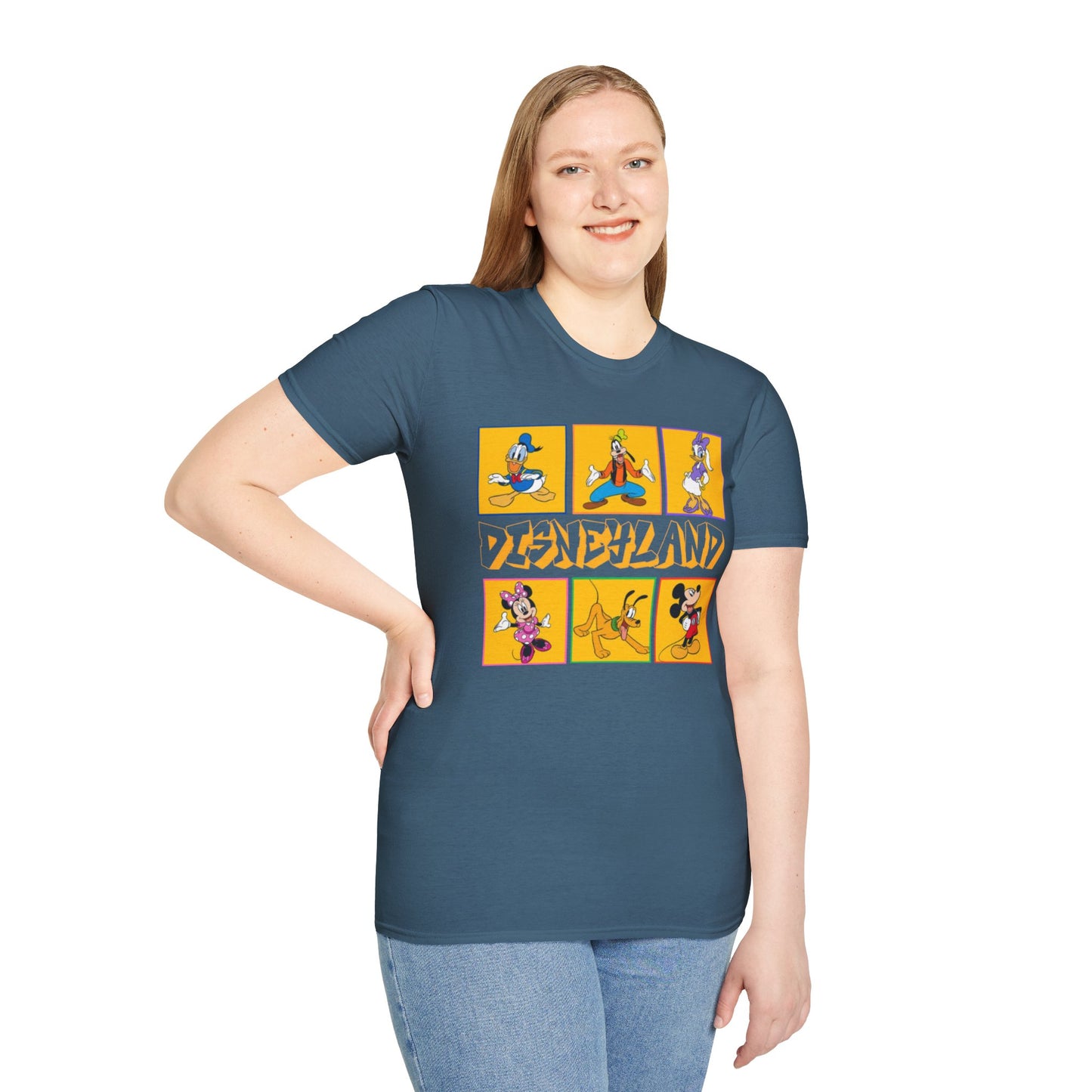 Disneyland Punk T-Shirt, Mickey and Friends Tee, Unisex Softstyle Top, Disney Shirt, Alternative Style Clothing