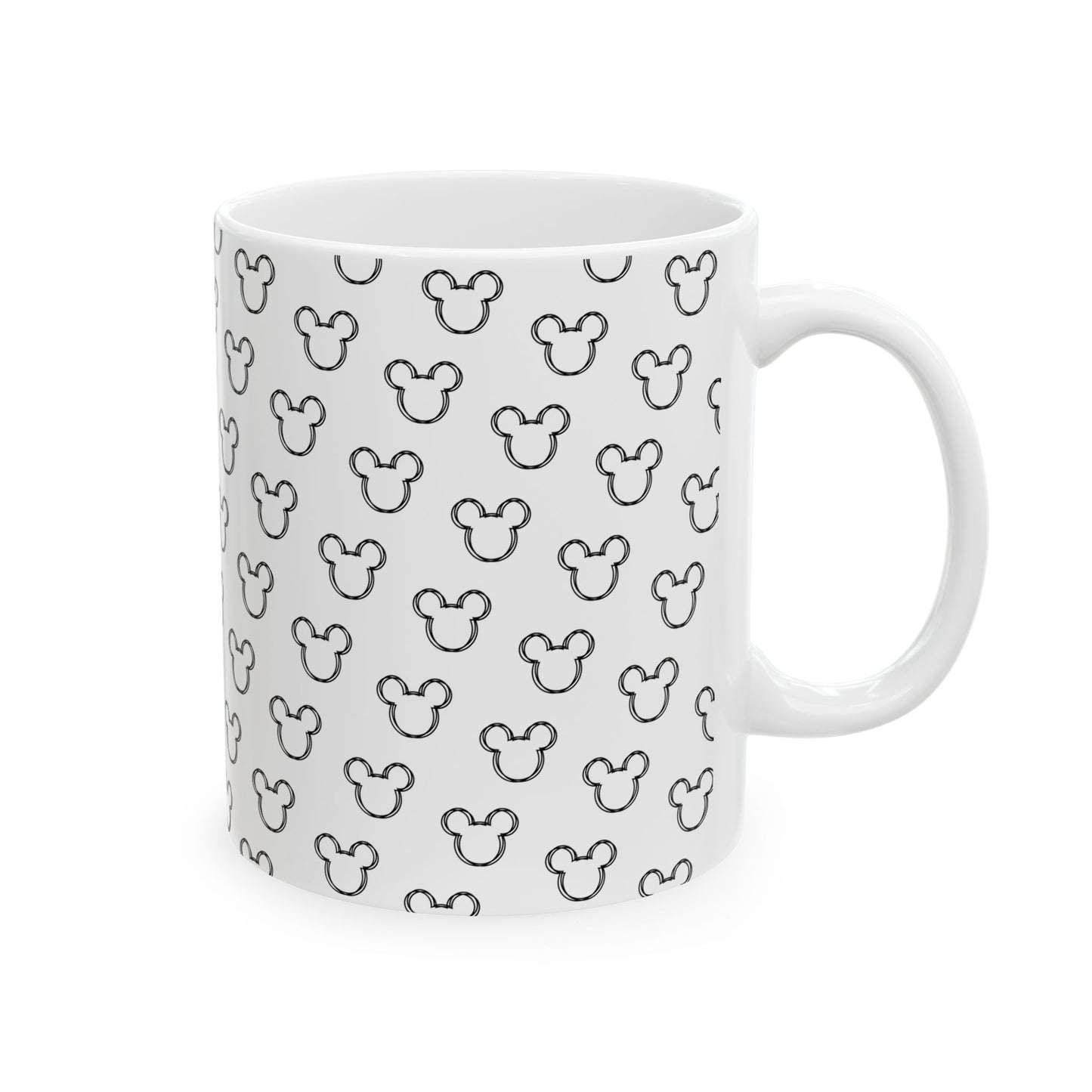 Mickey Mouse Pattern Ceramic Mug - Fun Gift for Disney Lovers - 11oz & 15oz