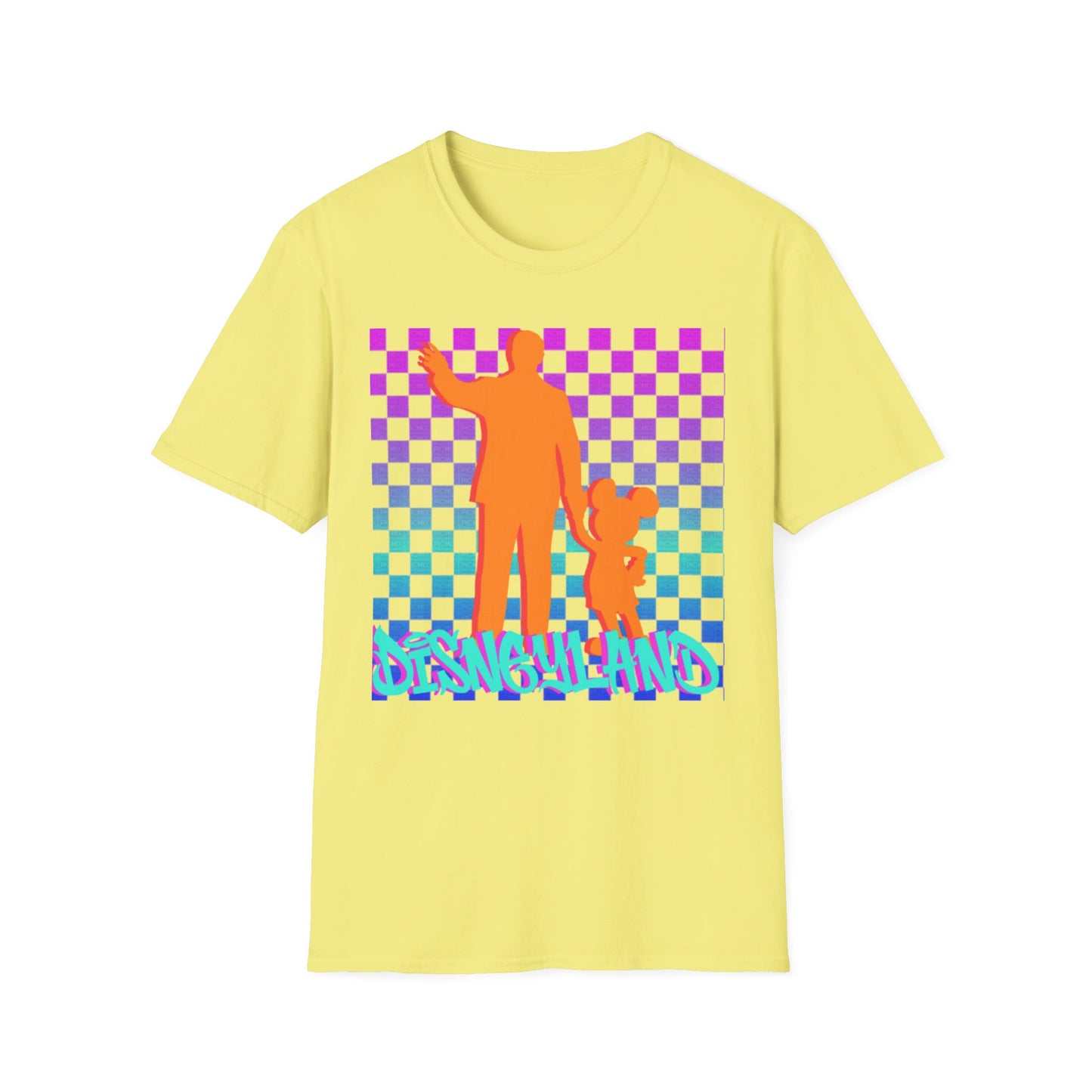 Disneyland Skater T-Shirt with Walt Disney and Mickey Mouse Silhouette