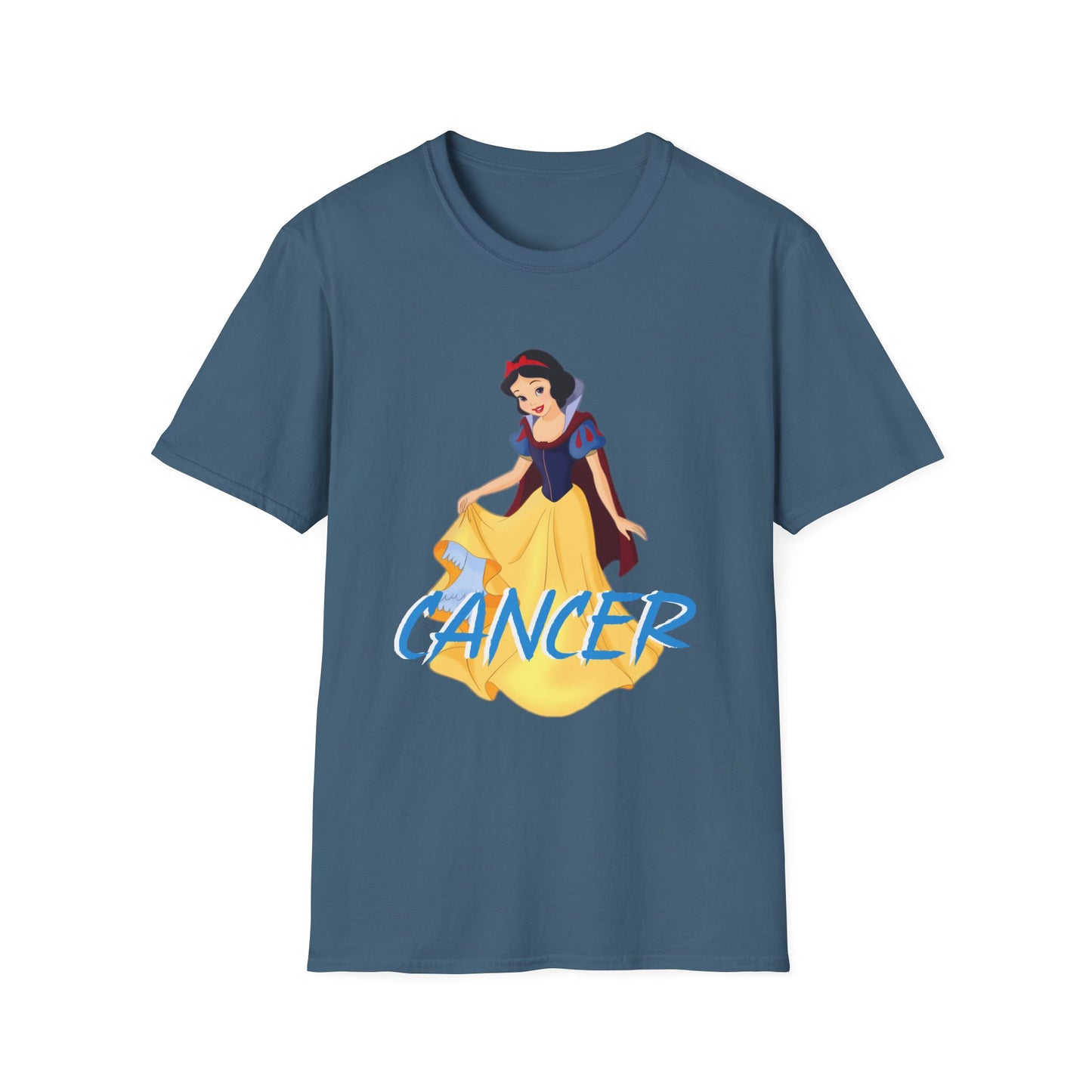 Snow White Cancer Unisex Softstyle T-Shirt, Cute Astrology Tee, Disney Inspired Gift, Birthday, Zodiac Sign Apparel, Casual Wear