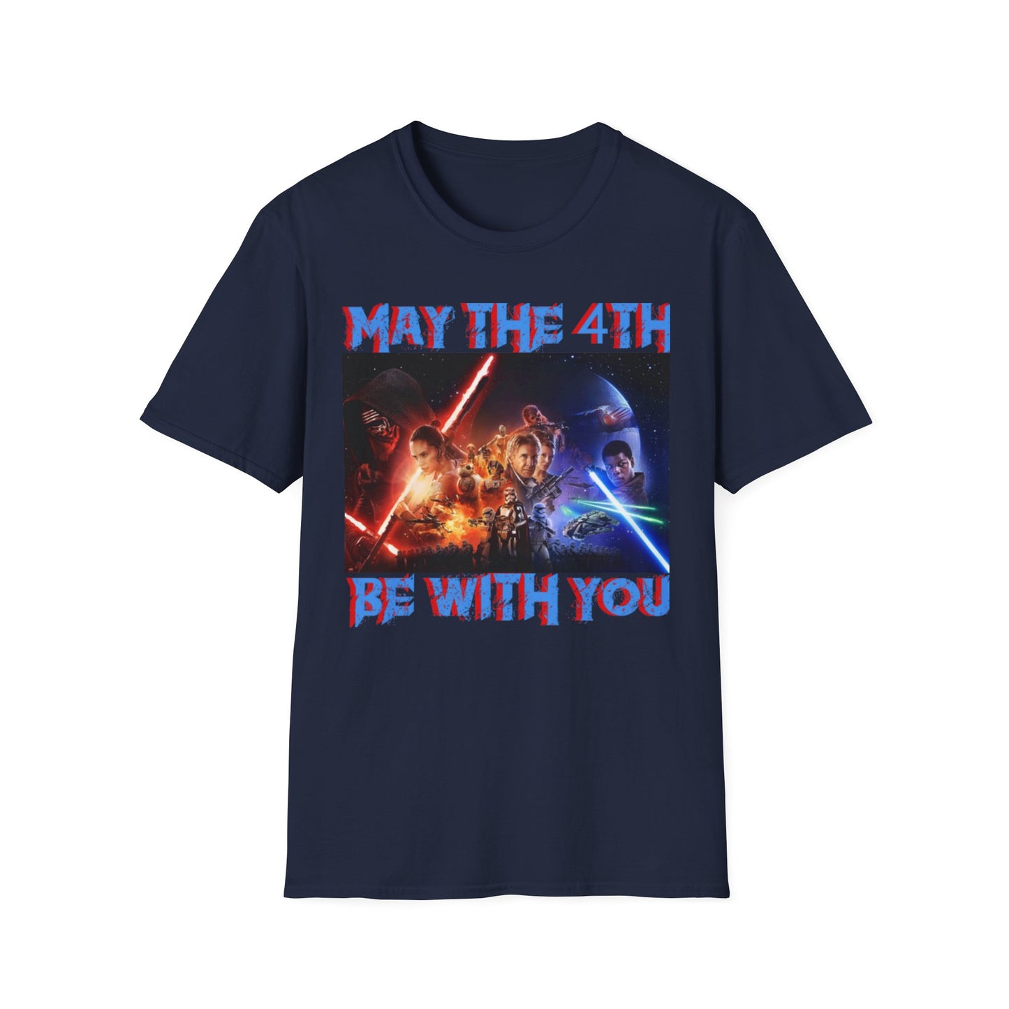 Unisex Softstyle T-Shirt - "May the 4th Be With You" Star Wars Tee for Fans