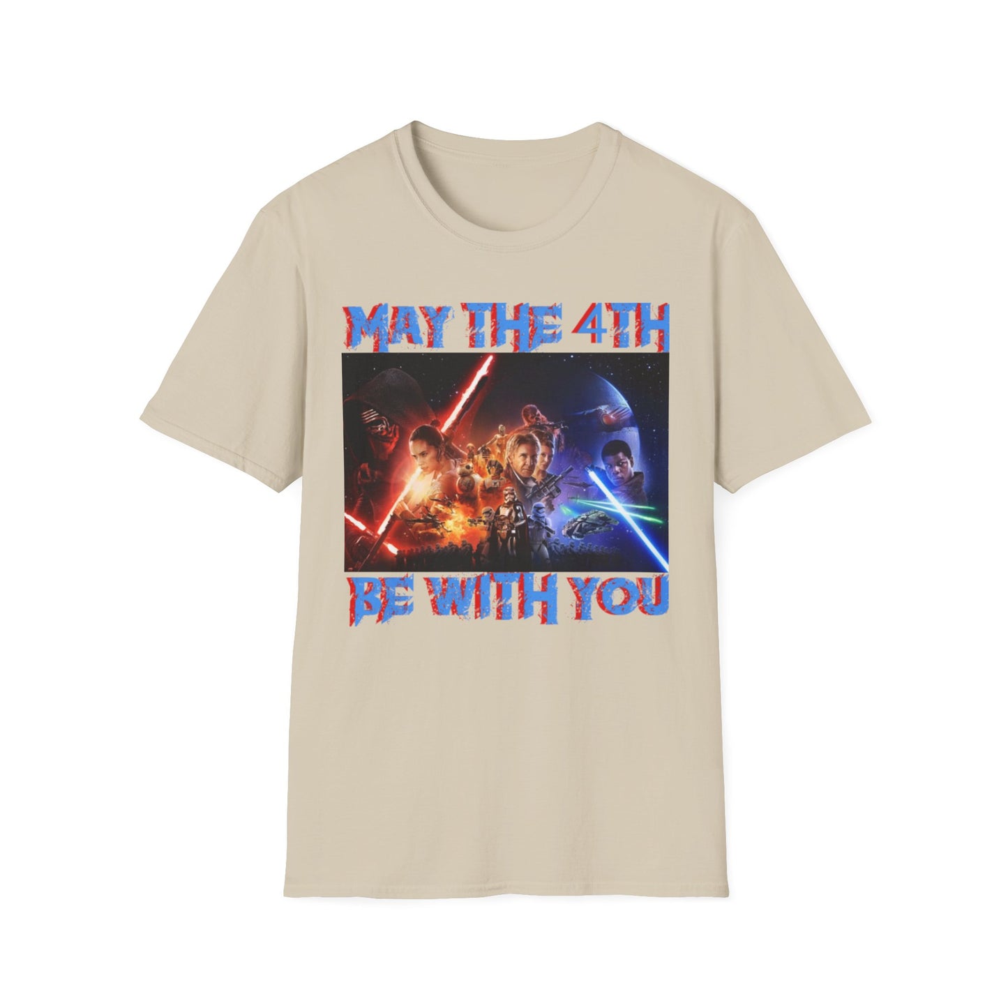 Unisex Softstyle T-Shirt - "May the 4th Be With You" Star Wars Tee for Fans