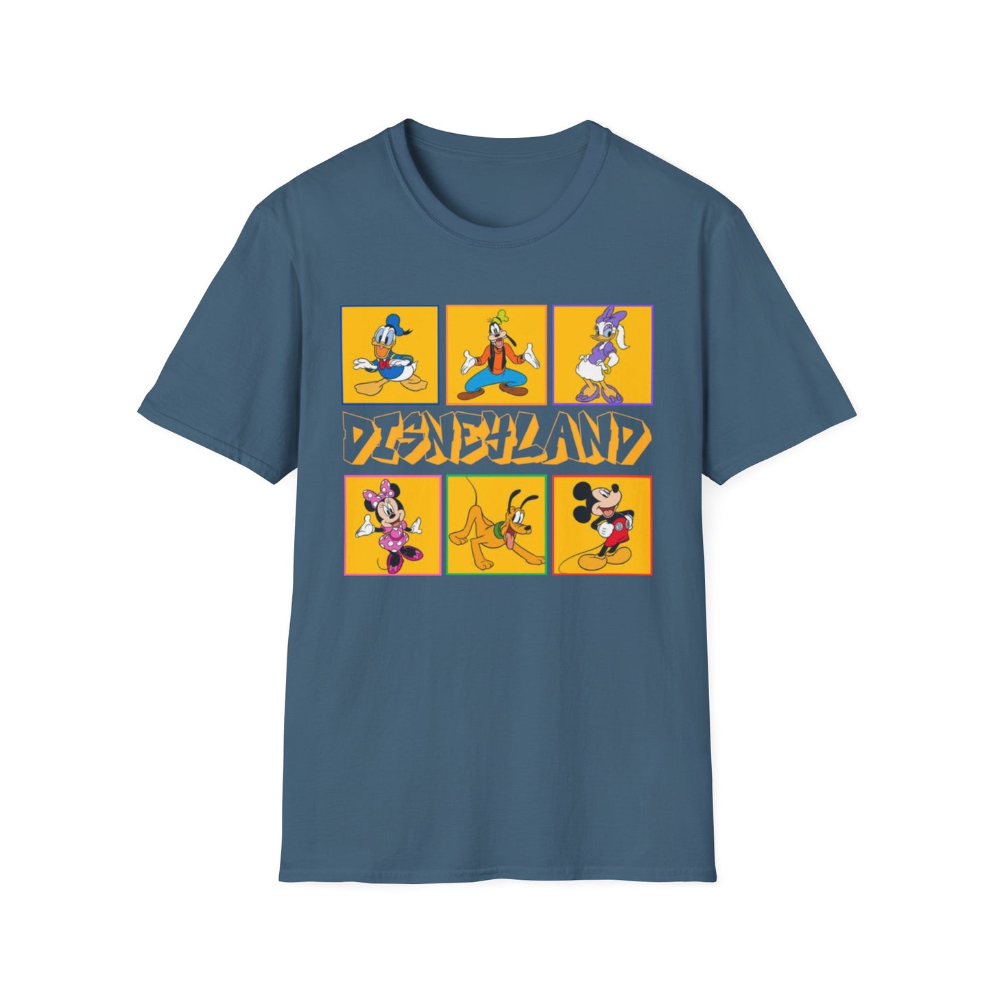 Disneyland Punk T-Shirt, Mickey and Friends Tee, Unisex Softstyle Top, Disney Shirt, Alternative Style Clothing