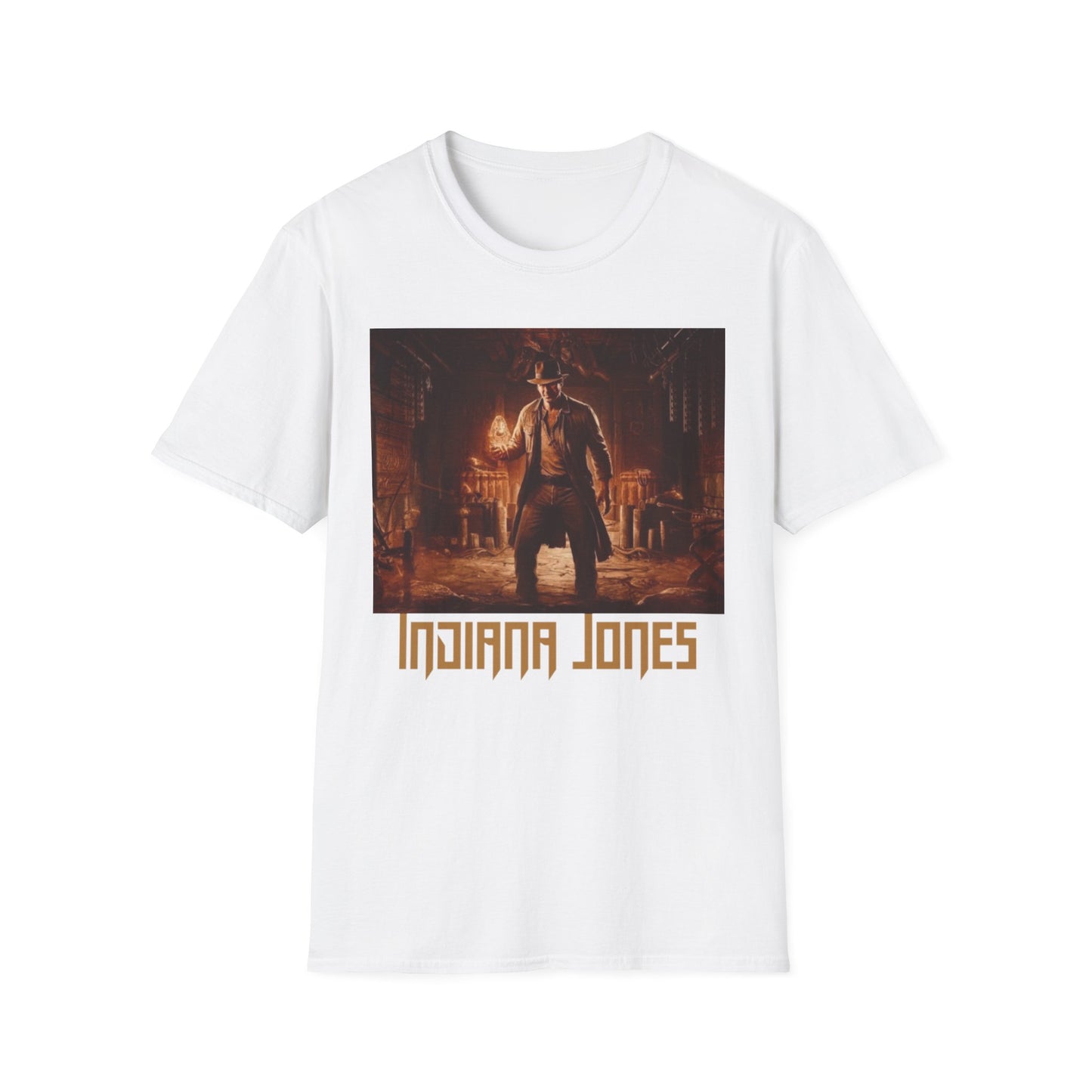 Indiana Jones Unisex Softstyle T-Shirt - Adventure Graphic Tee Disney