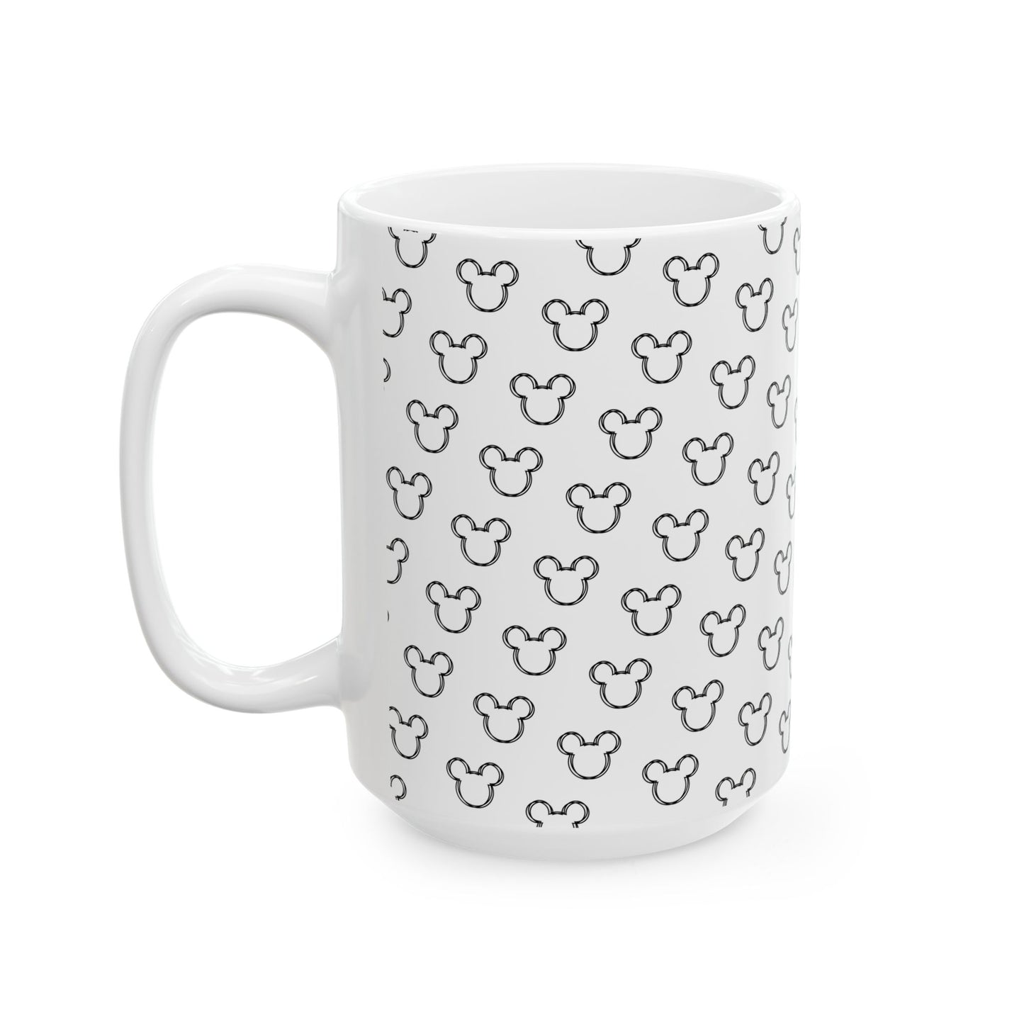 Mickey Mouse Pattern Ceramic Mug - Fun Gift for Disney Lovers - 11oz & 15oz
