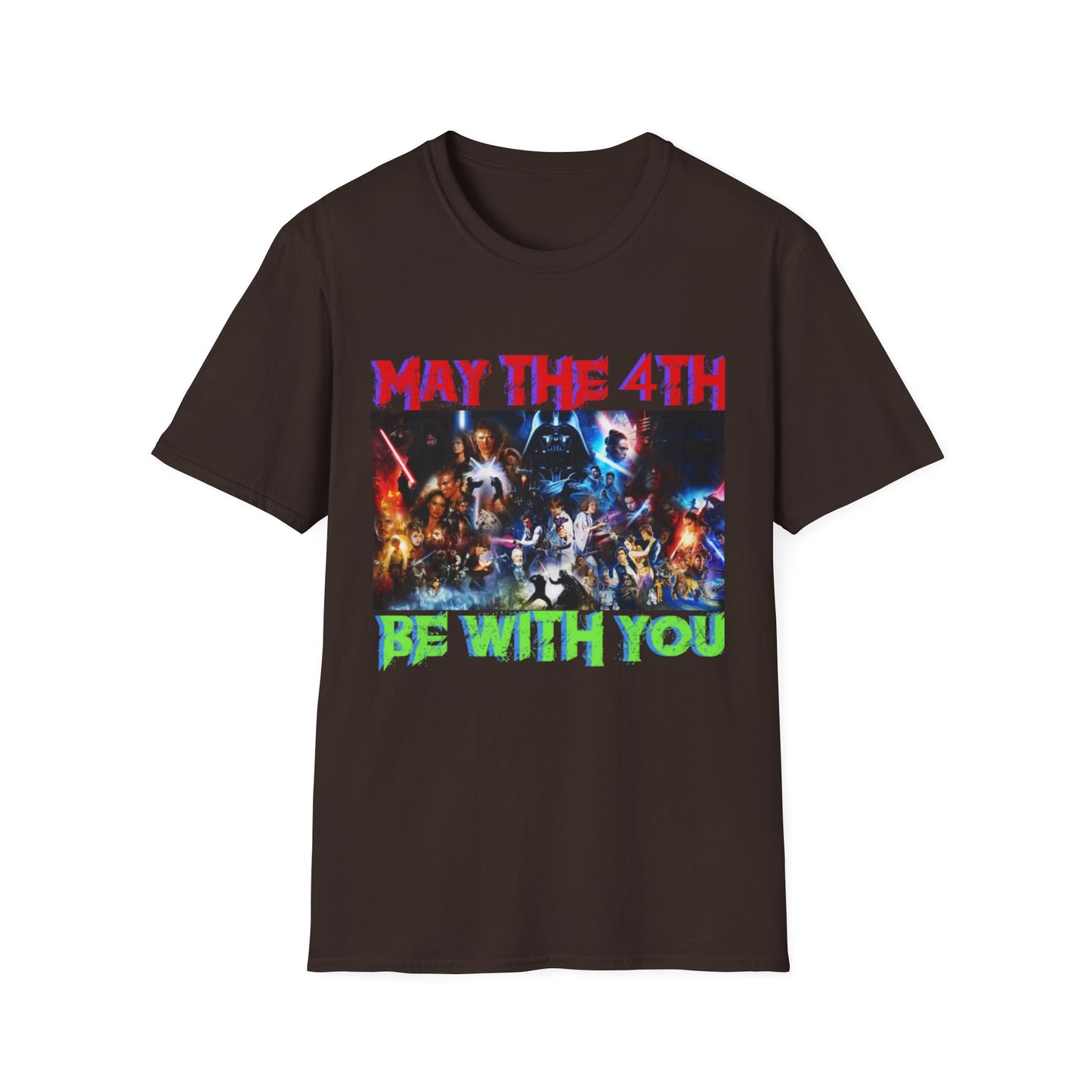 Unisex Softstyle T-Shirt - "May the 4th Be With You" Star Wars Tee for Fans