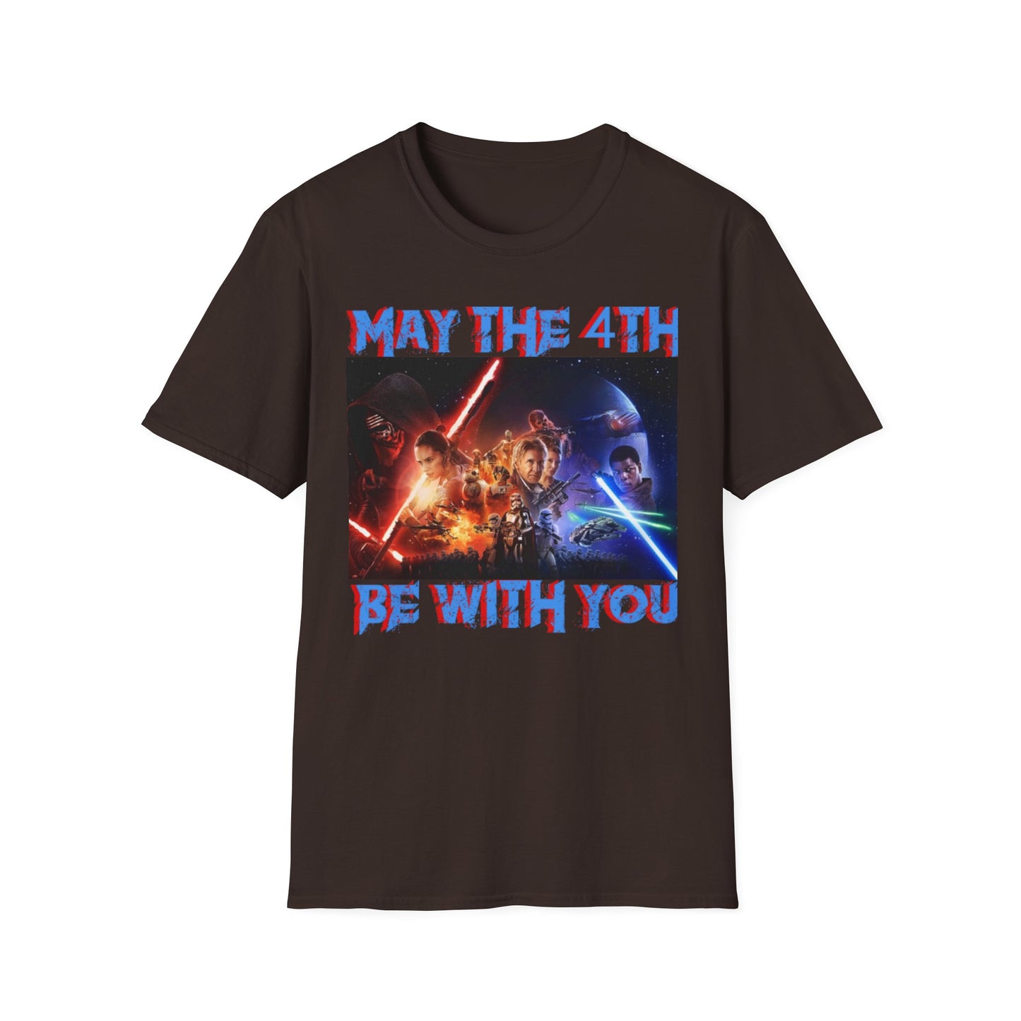 Unisex Softstyle T-Shirt - "May the 4th Be With You" Star Wars Tee for Fans