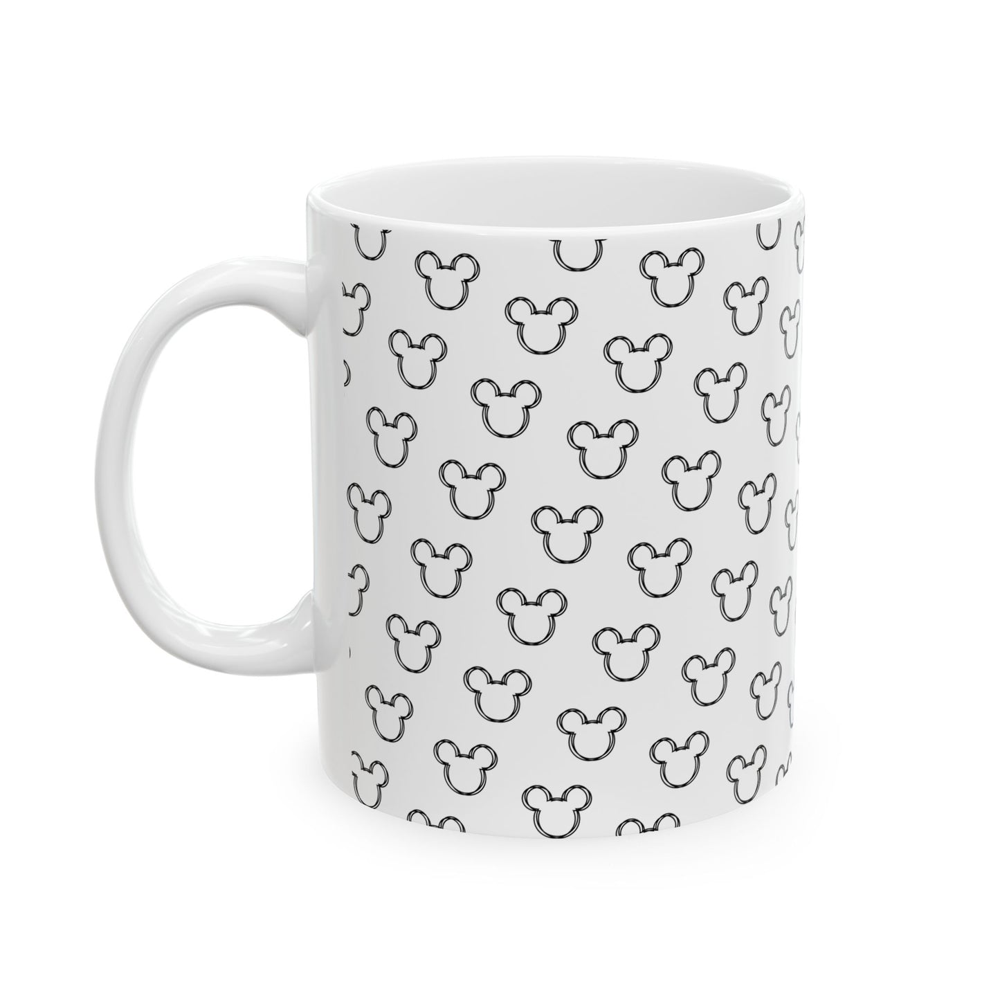 Mickey Mouse Pattern Ceramic Mug - Fun Gift for Disney Lovers - 11oz & 15oz