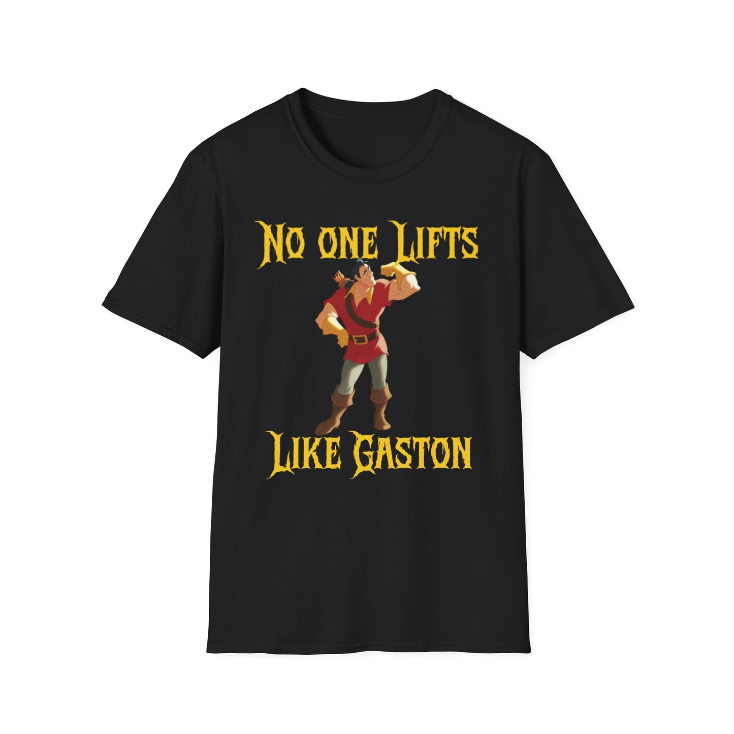 No One Lifts Like Gaston T-Shirt - Unisex Softstyle Tee for Fitness Lovers beauty and the beast