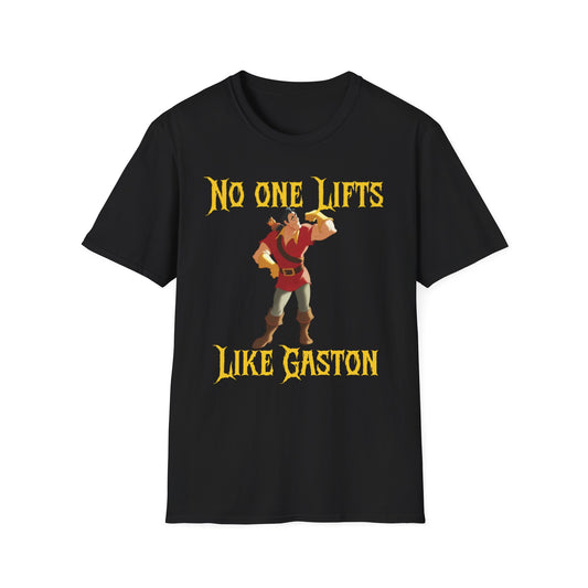 No One Lifts Like Gaston T-Shirt - Unisex Softstyle Tee for Fitness Lovers beauty and the beast