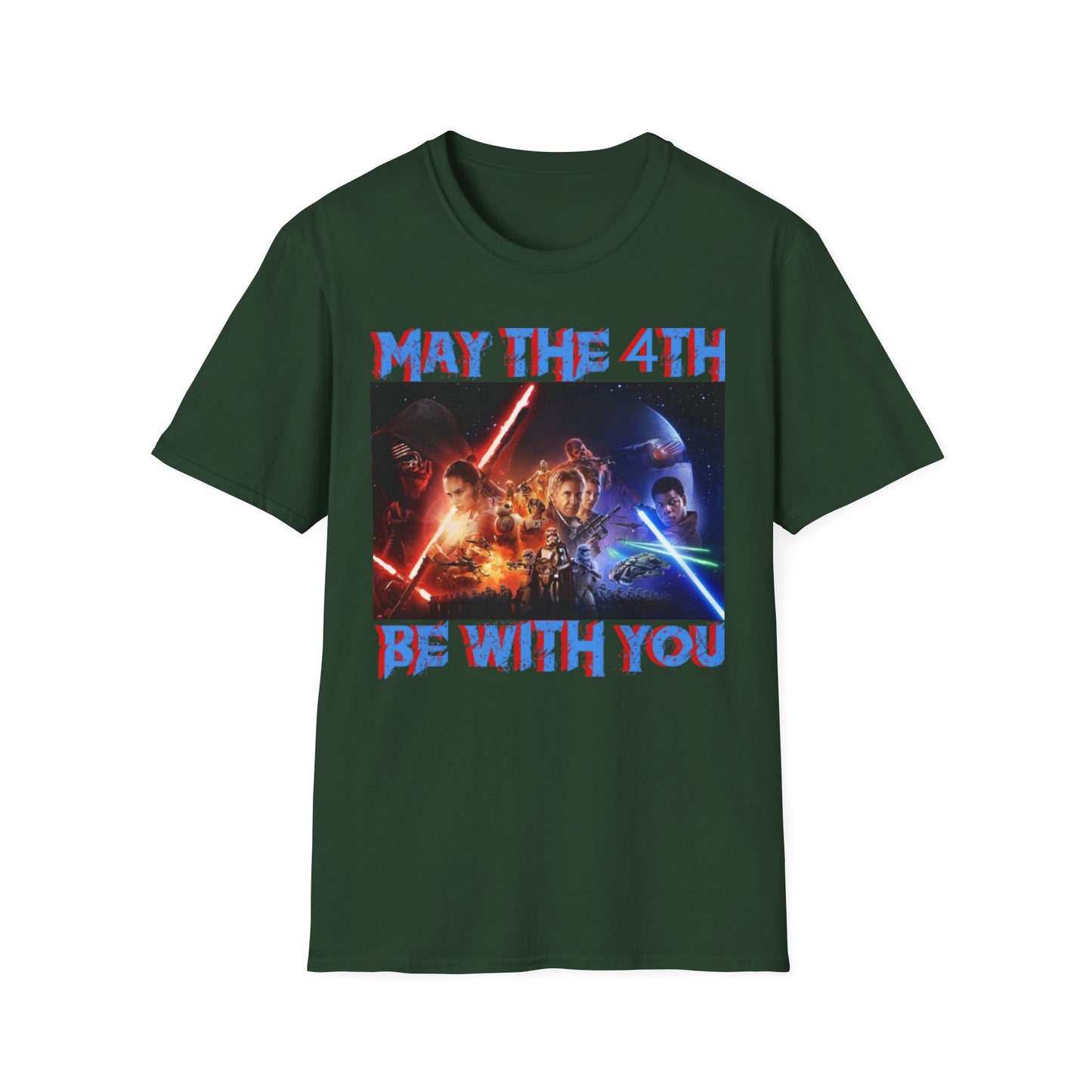 Unisex Softstyle T-Shirt - "May the 4th Be With You" Star Wars Tee for Fans