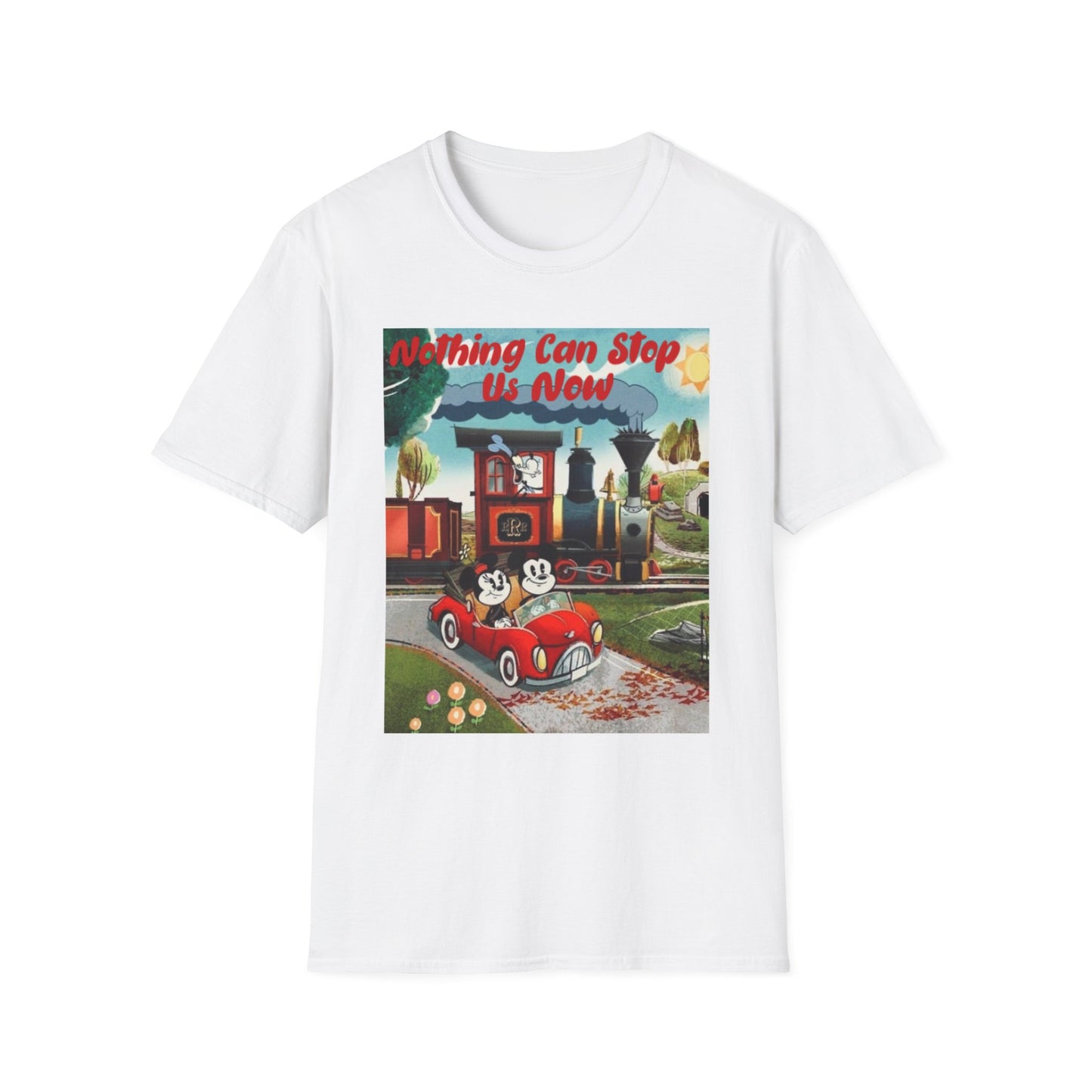 Vintage Mickey's Railroad Unisex T-Shirt, Retro Disney Tee, Classic Mickey Mouse Shirt, Softstyle Disney Top, Disneyland Merchandise