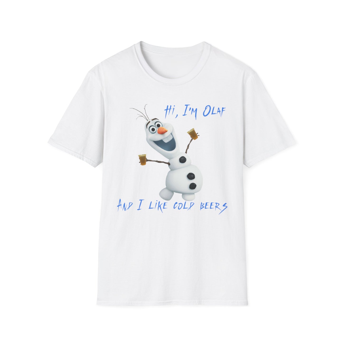 Fun Olaf Beer Unisex T-Shirt - Perfect for Parties and Summer Celebrations