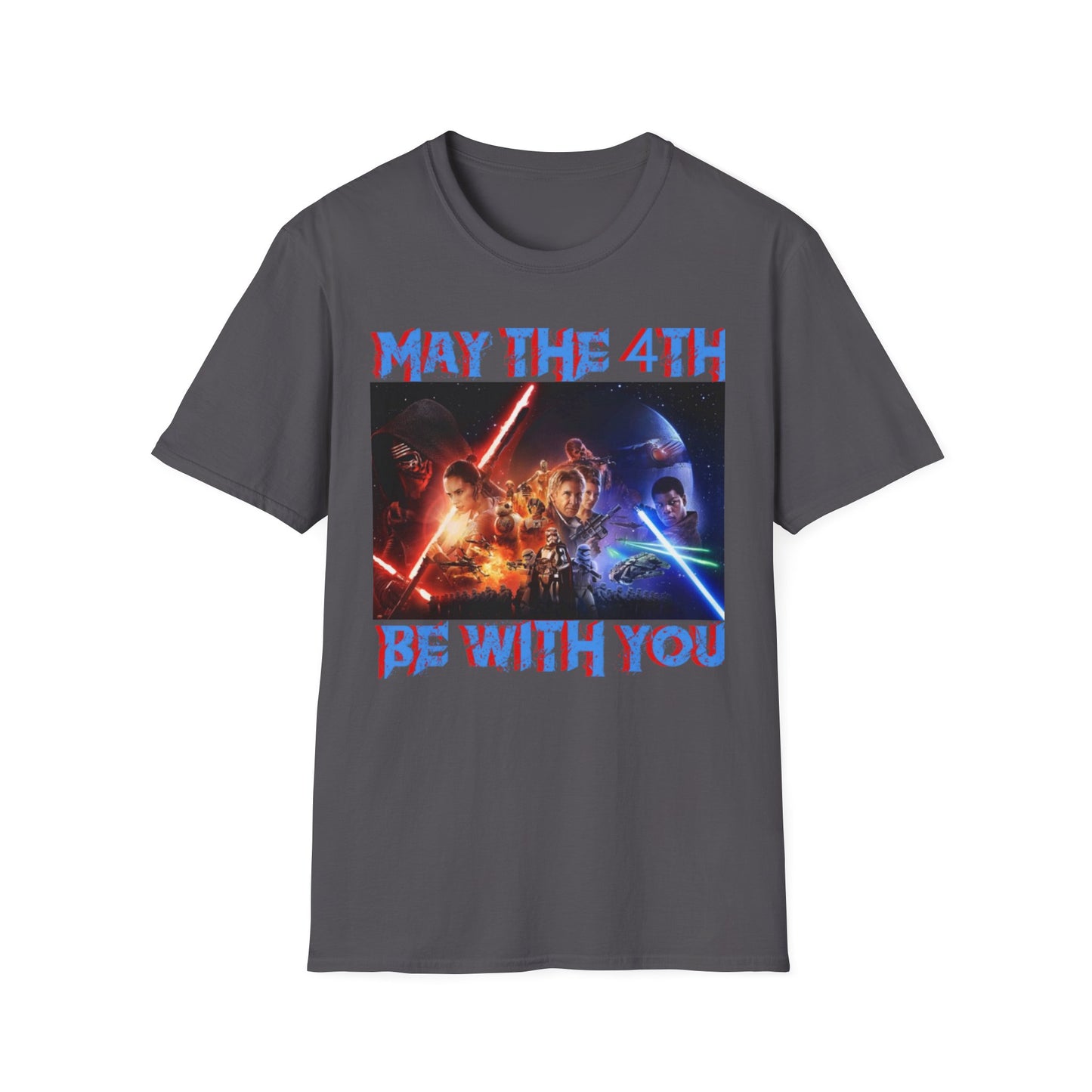 Unisex Softstyle T-Shirt - "May the 4th Be With You" Star Wars Tee for Fans