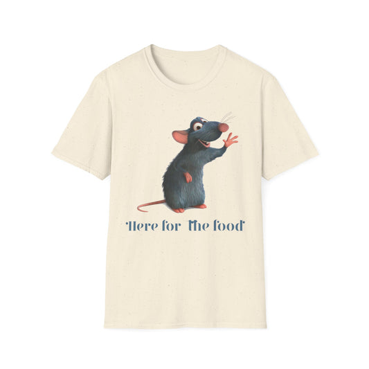 Here for the Food T-Shirt - Unisex Softstyle Tee Ratatouille