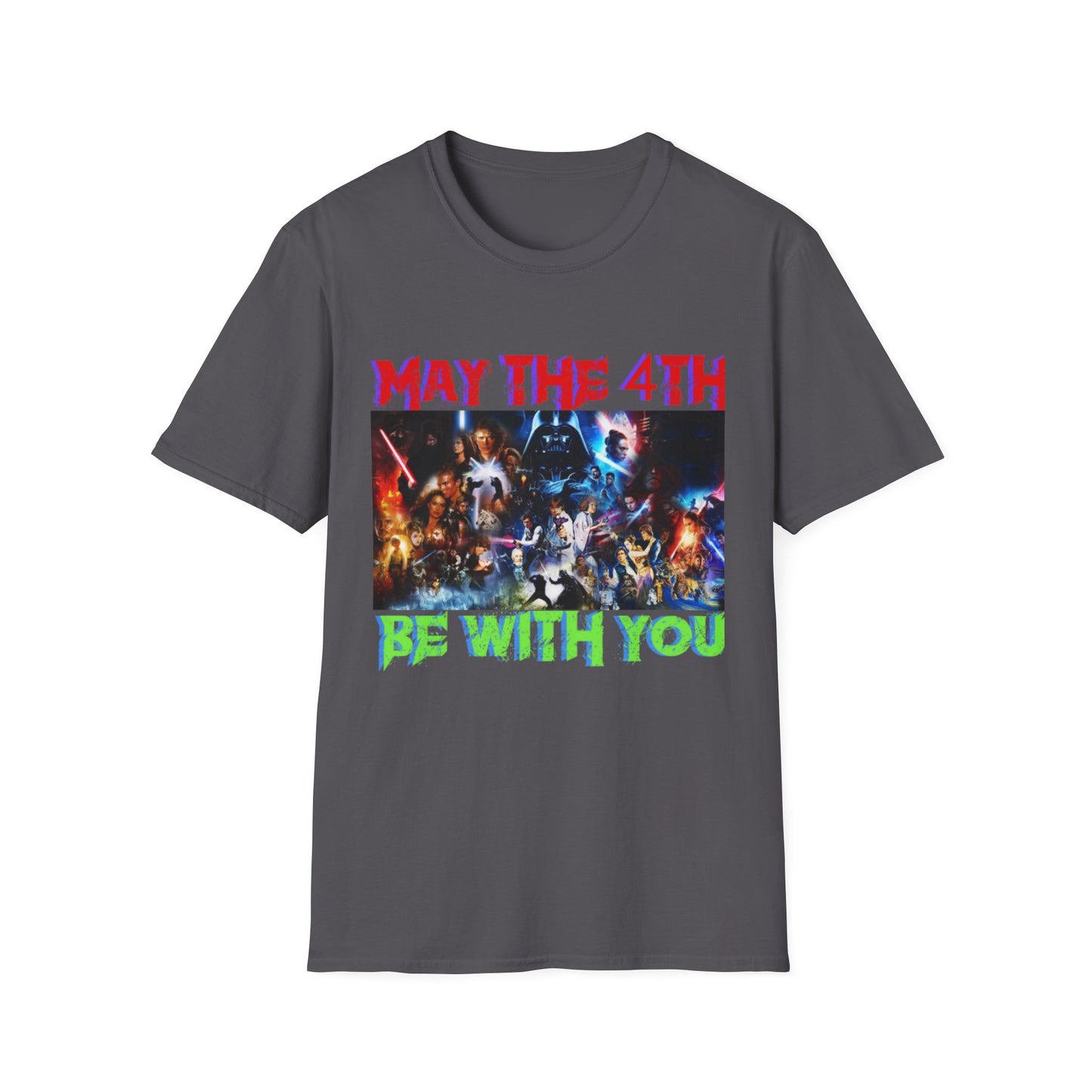 Unisex Softstyle T-Shirt - "May the 4th Be With You" Star Wars Tee for Fans