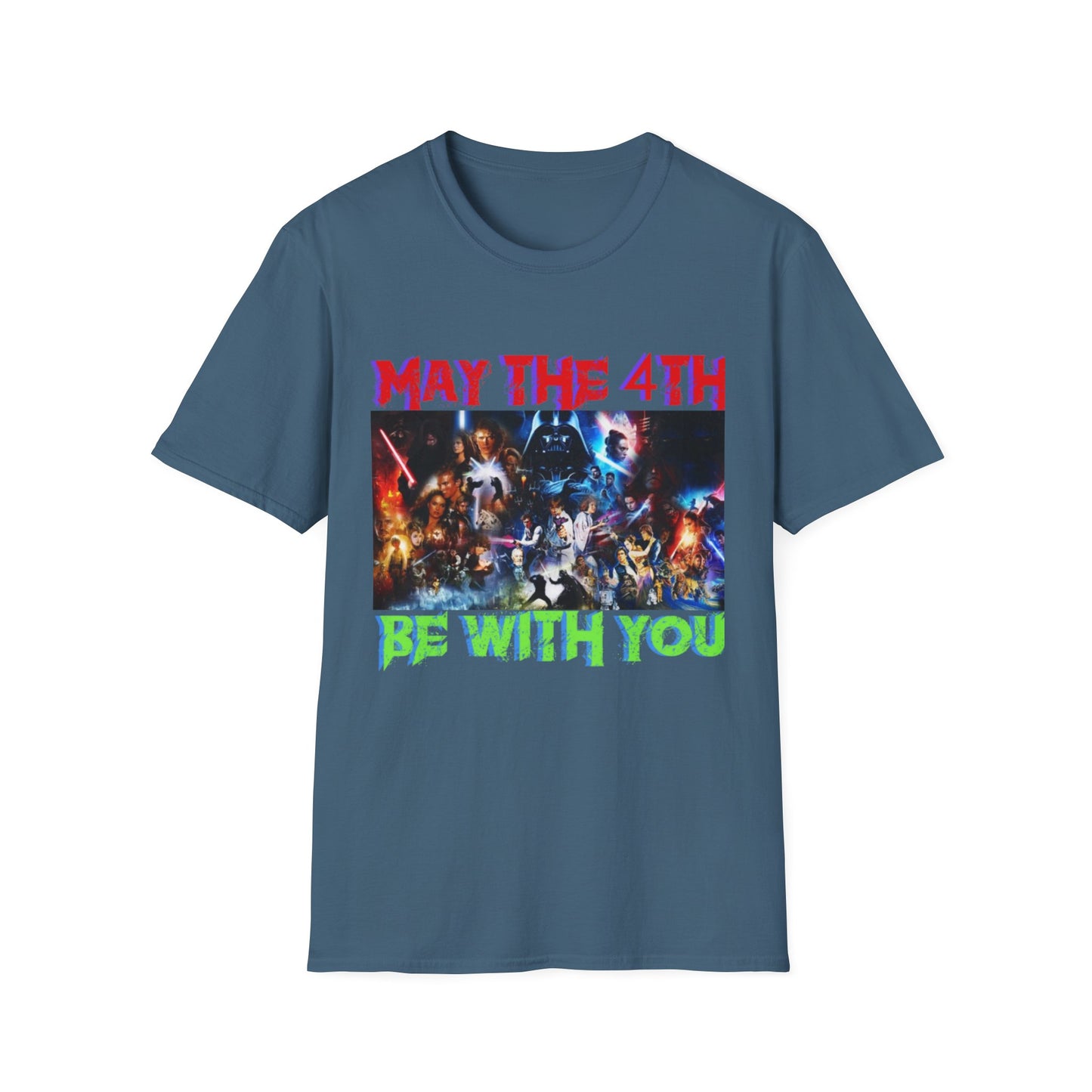 Unisex Softstyle T-Shirt - "May the 4th Be With You" Star Wars Tee for Fans