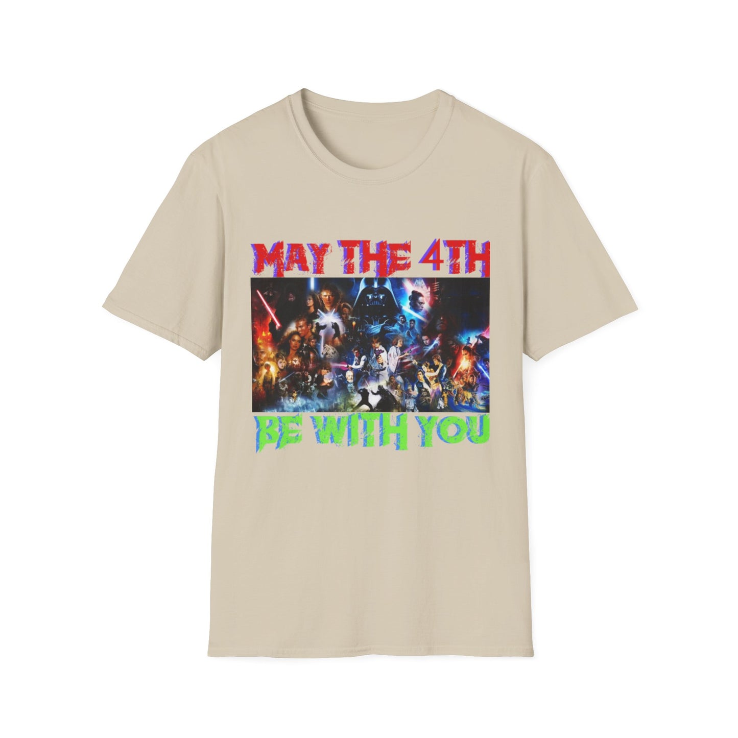 Unisex Softstyle T-Shirt - "May the 4th Be With You" Star Wars Tee for Fans