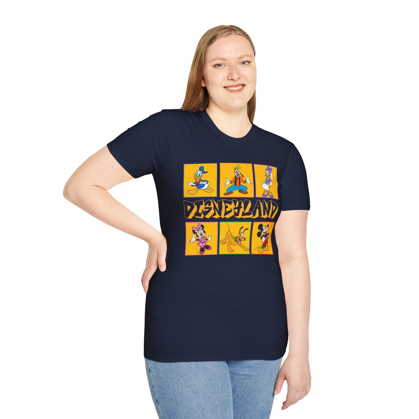 Disneyland Punk T-Shirt, Mickey and Friends Tee, Unisex Softstyle Top, Disney Shirt, Alternative Style Clothing