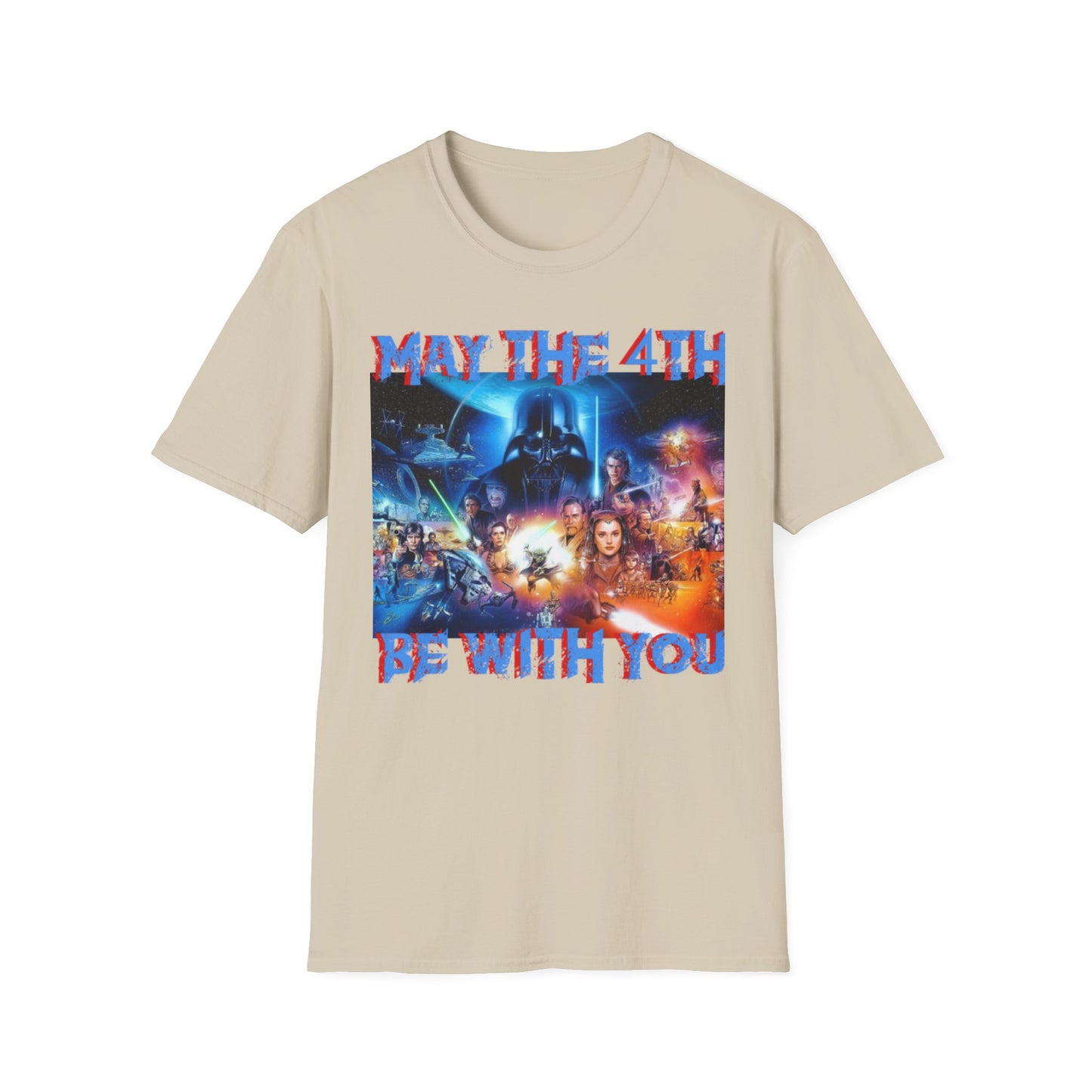 Unisex Softstyle T-Shirt - "May the 4th Be With You" Star Wars Tee for Fans