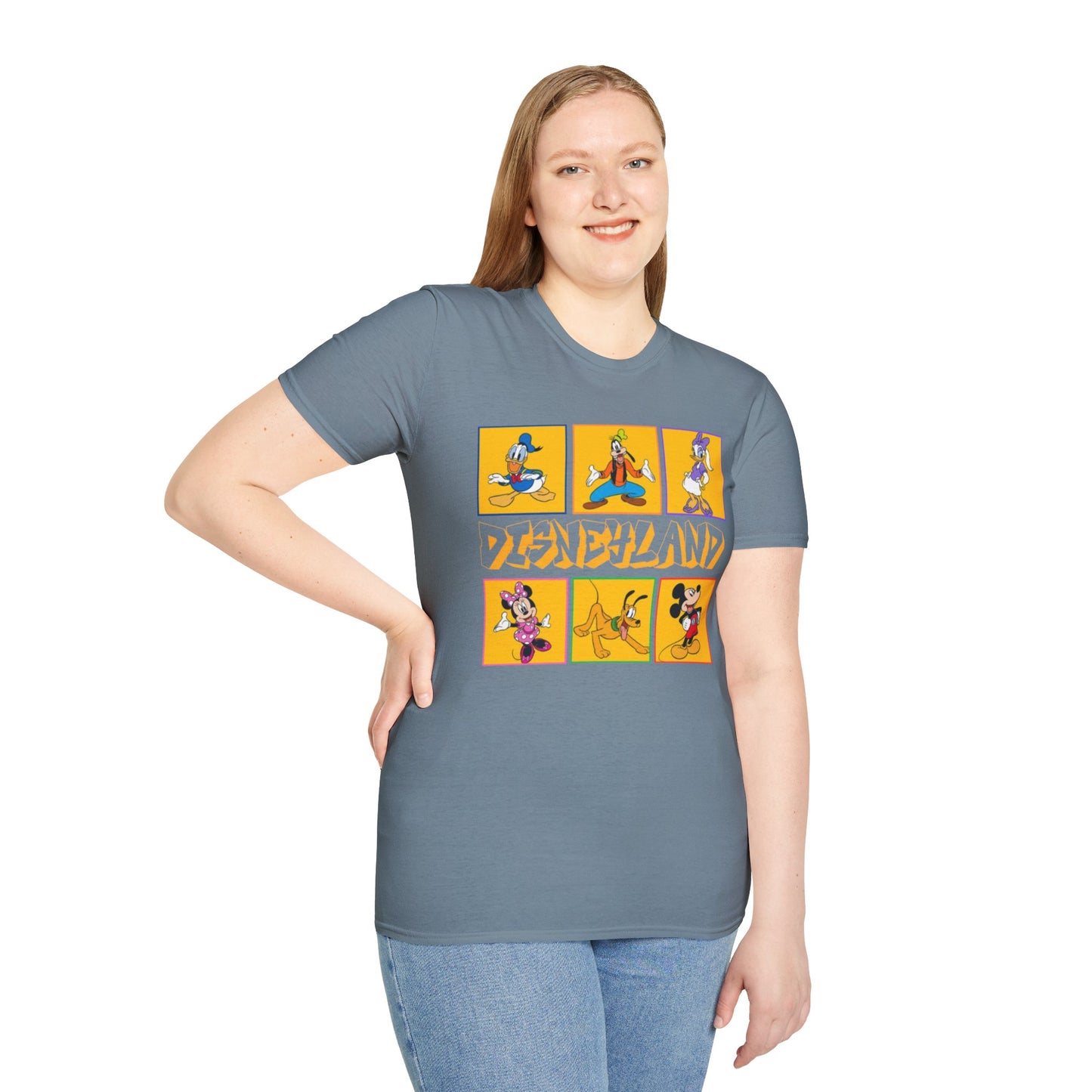 Disneyland Punk T-Shirt, Mickey and Friends Tee, Unisex Softstyle Top, Disney Shirt, Alternative Style Clothing