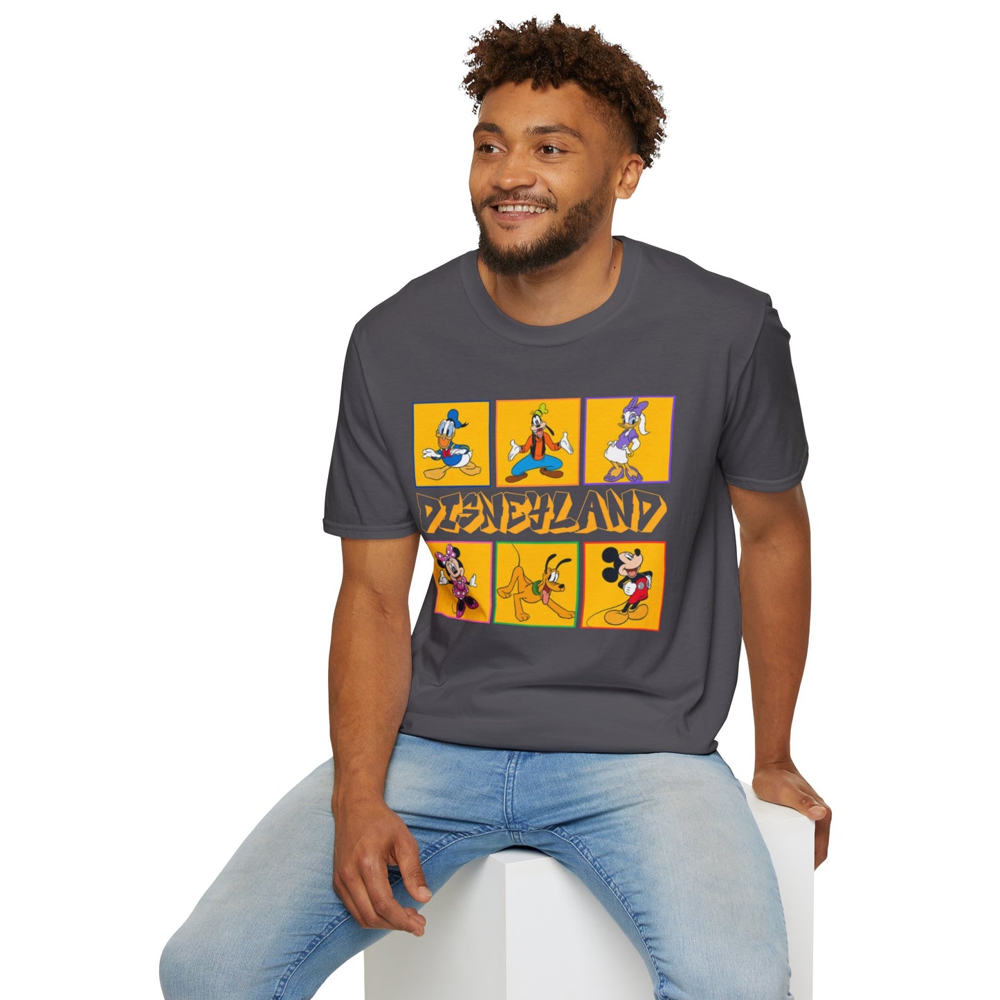 Disneyland Punk T-Shirt, Mickey and Friends Tee, Unisex Softstyle Top, Disney Shirt, Alternative Style Clothing