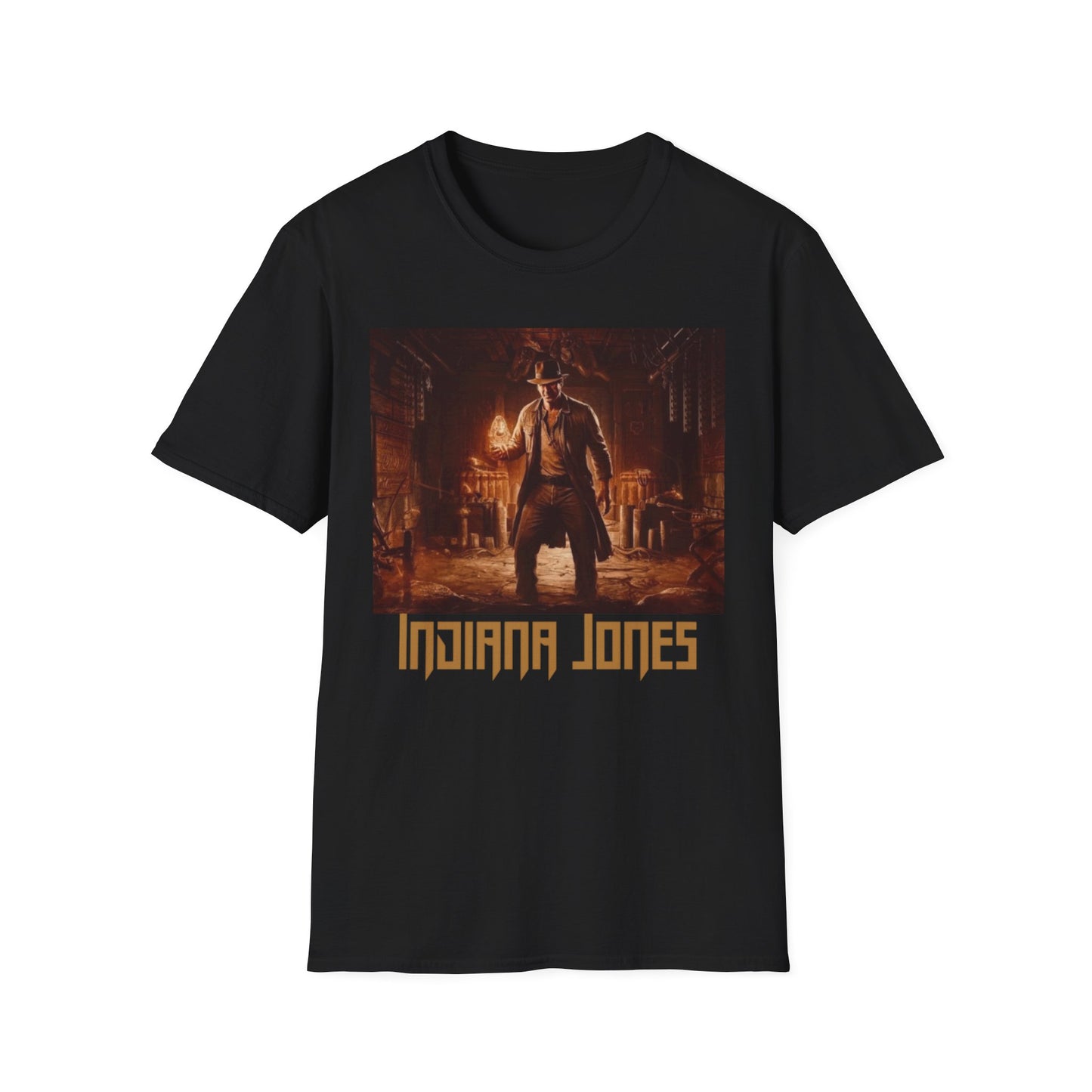 Indiana Jones Unisex Softstyle T-Shirt - Adventure Graphic Tee Disney