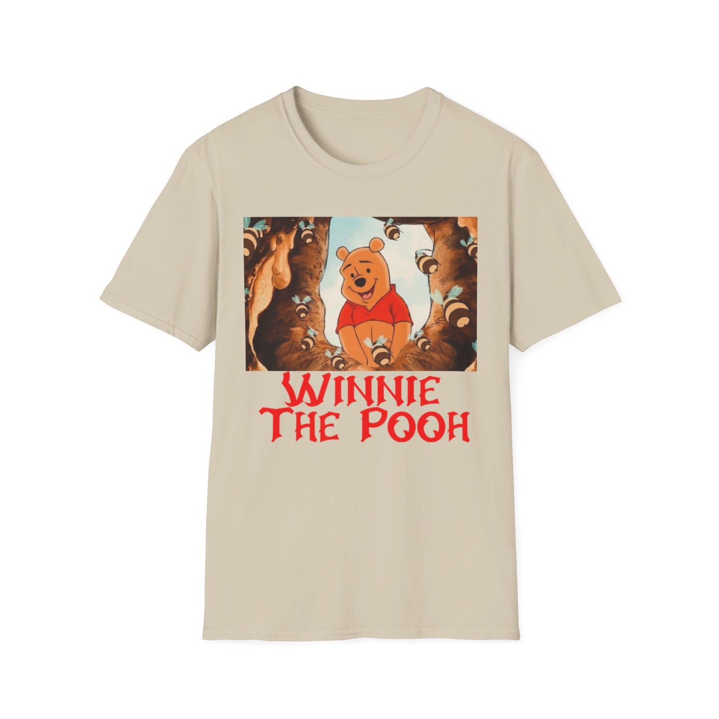 Winnie the Pooh Unisex Softstyle T-Shirt - Nostalgic Cartoon Tee for Kids and Adults