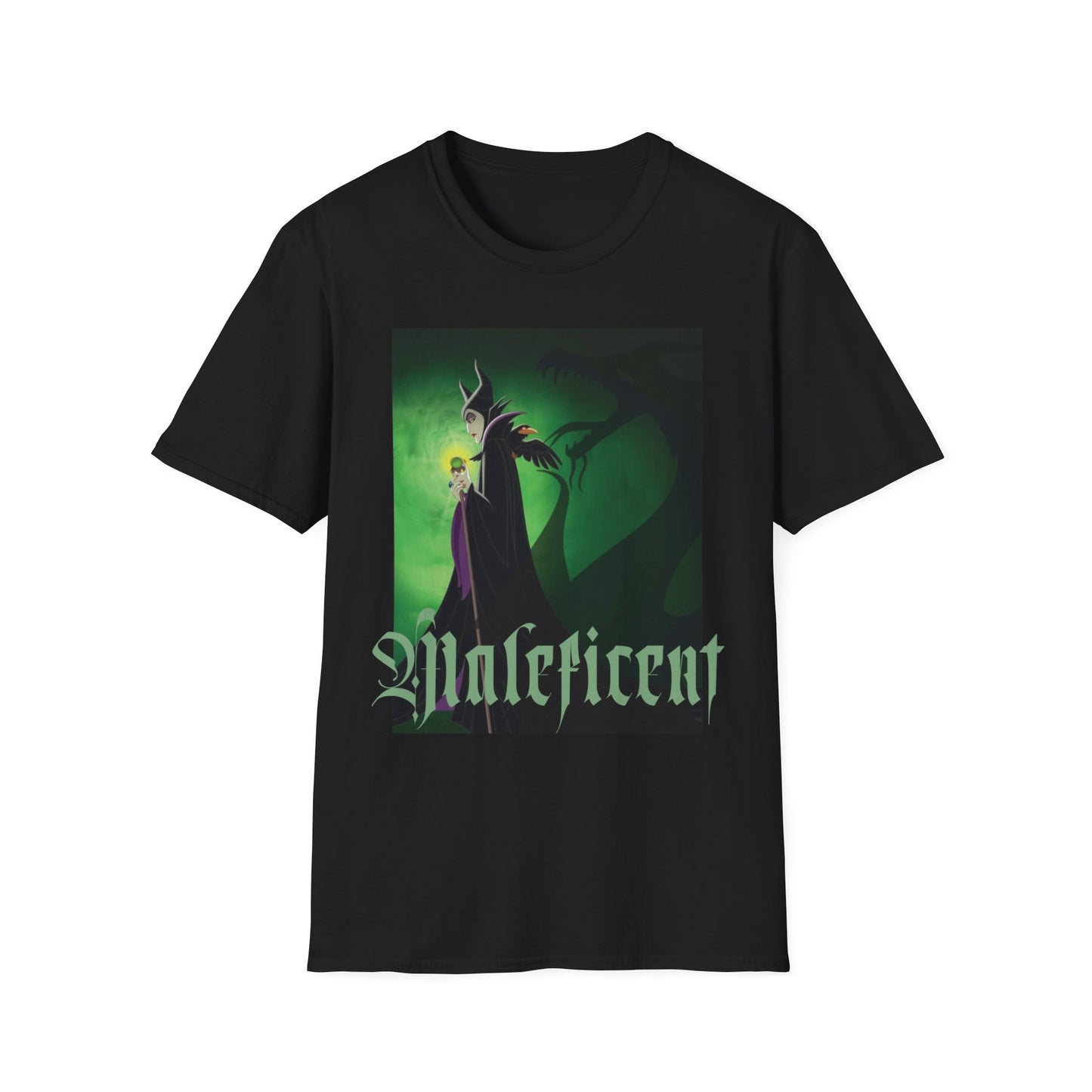 Maleficent Graphic Unisex Softstyle T-Shirt - Dark Fantasy Tee