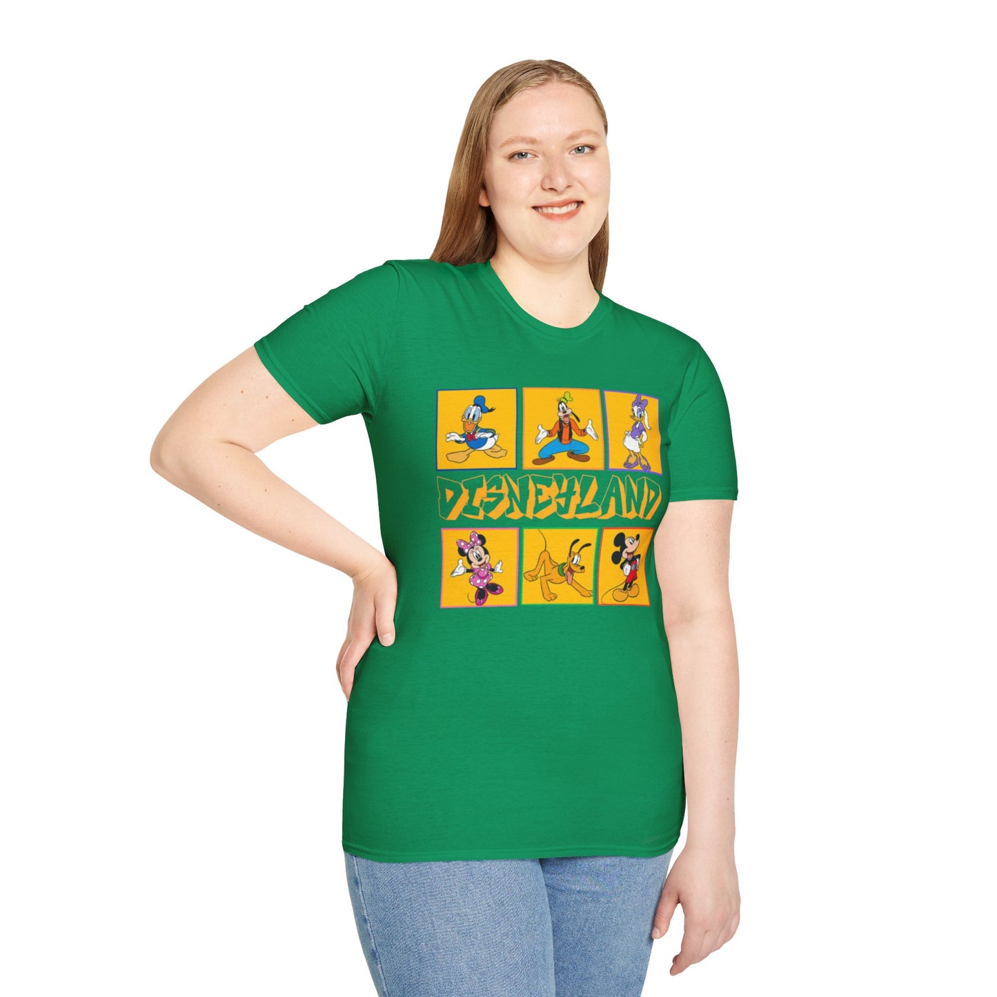 Disneyland Punk T-Shirt, Mickey and Friends Tee, Unisex Softstyle Top, Disney Shirt, Alternative Style Clothing