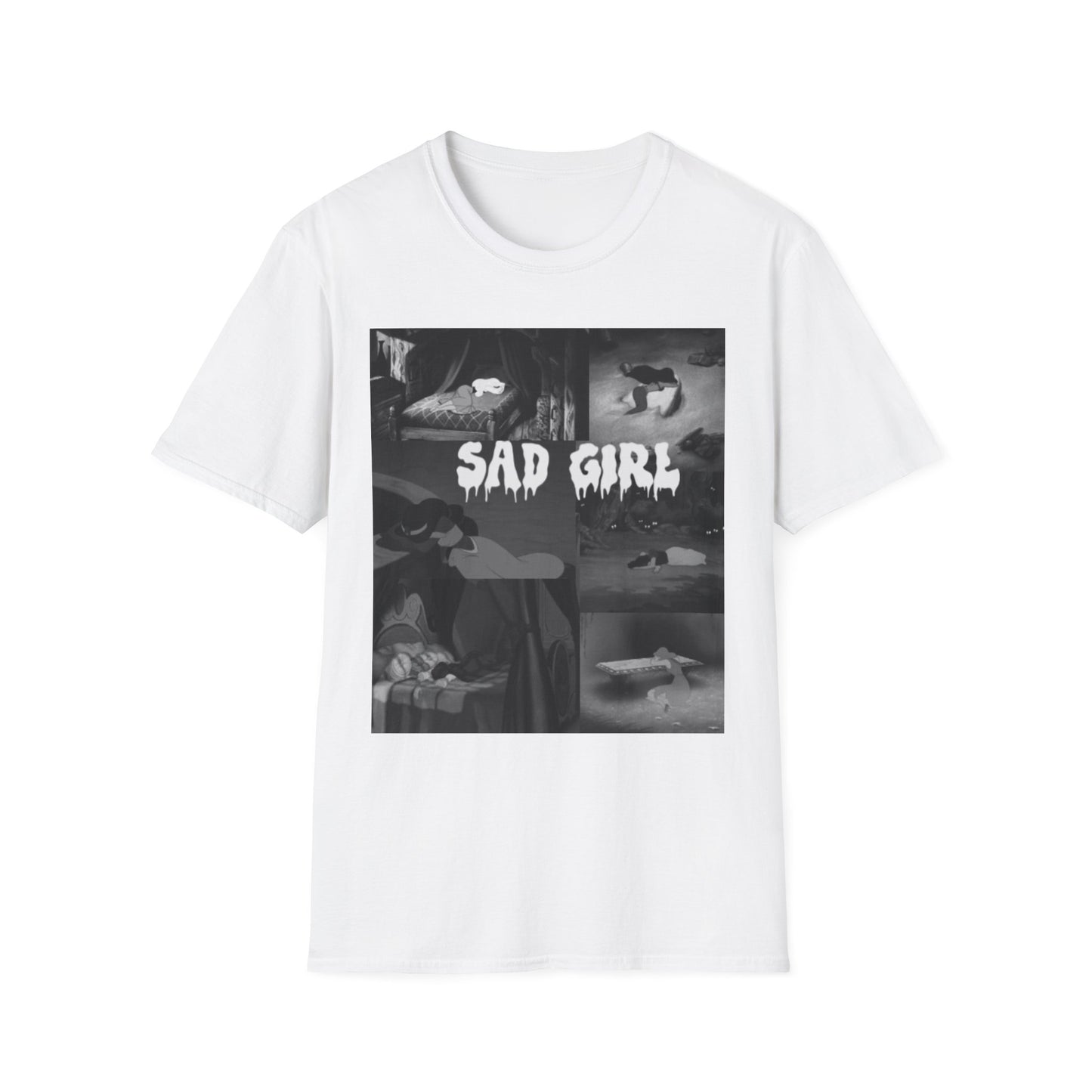 Emo Sad Girl Disney Princess T-Shirt