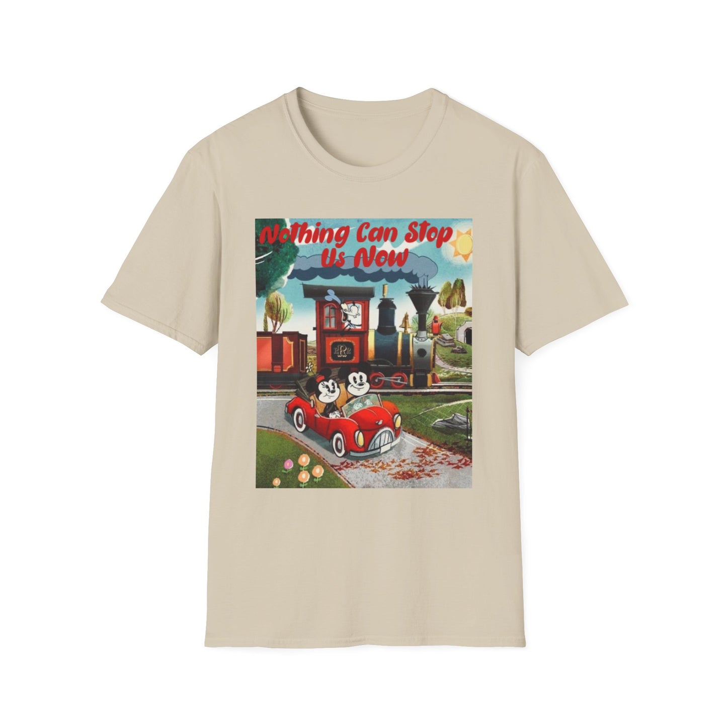 Vintage Mickey's Railroad Unisex T-Shirt, Retro Disney Tee, Classic Mickey Mouse Shirt, Softstyle Disney Top, Disneyland Merchandise