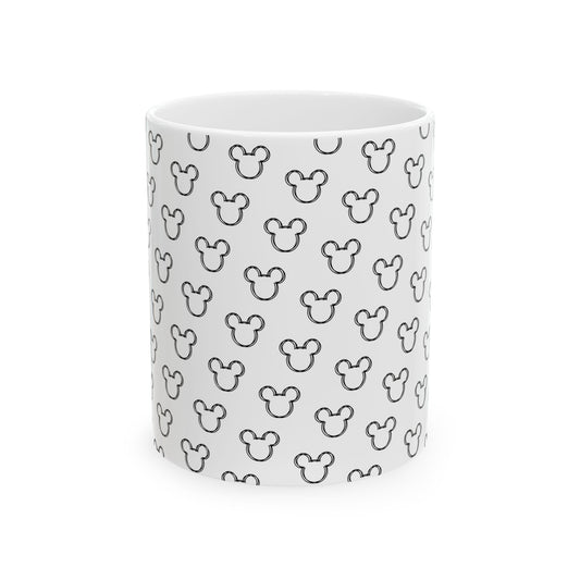 Mickey Mouse Pattern Ceramic Mug - Fun Gift for Disney Lovers - 11oz & 15oz