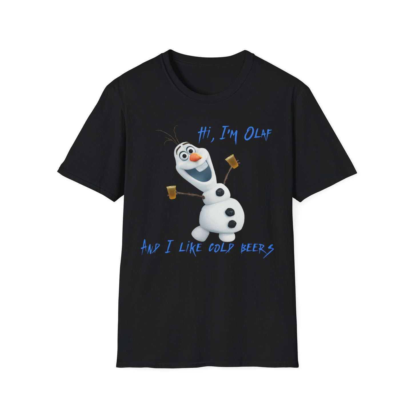 Fun Olaf Beer Unisex T-Shirt - Perfect for Parties and Summer Celebrations