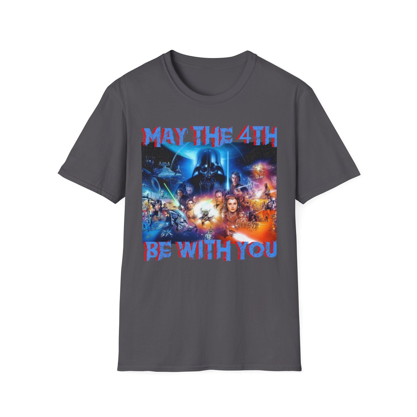 Unisex Softstyle T-Shirt - "May the 4th Be With You" Star Wars Tee for Fans