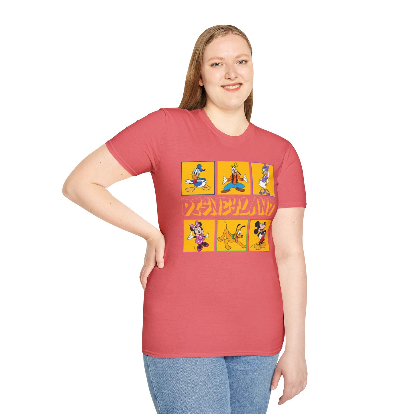 Disneyland Punk T-Shirt, Mickey and Friends Tee, Unisex Softstyle Top, Disney Shirt, Alternative Style Clothing