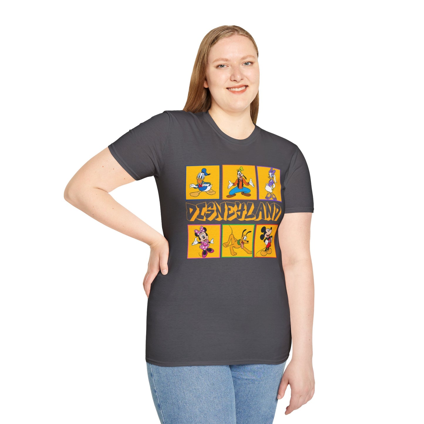 Disneyland Punk T-Shirt, Mickey and Friends Tee, Unisex Softstyle Top, Disney Shirt, Alternative Style Clothing